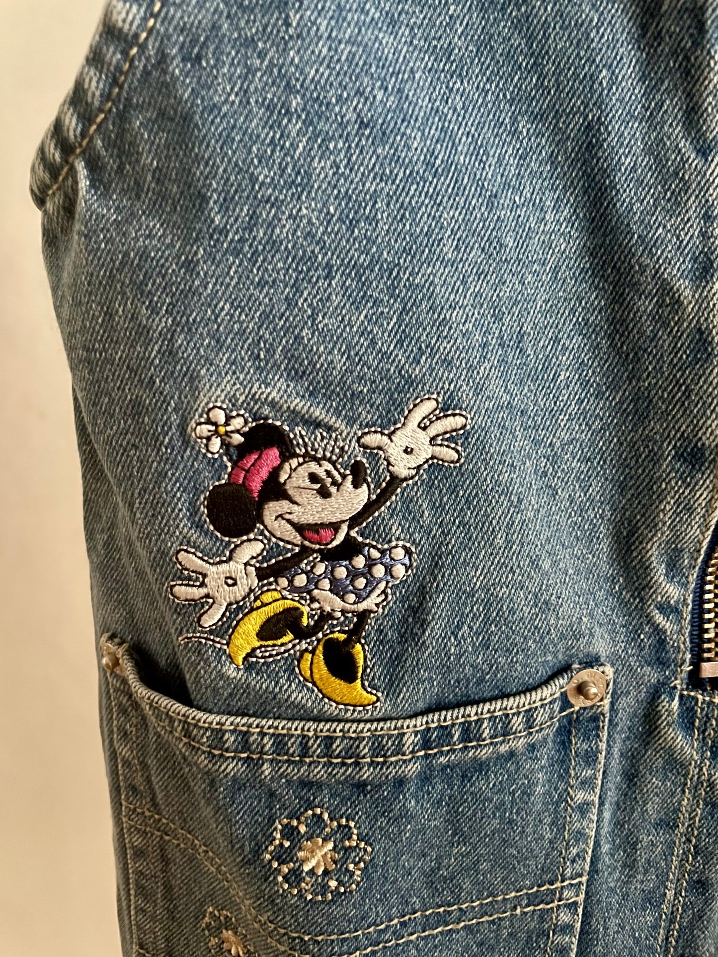 Mickey & Minnie Denim Vintage Romper Dress