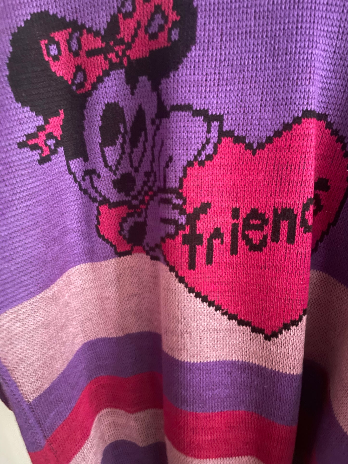 Baby Minnie "Friends" Vintage Purple Sweater