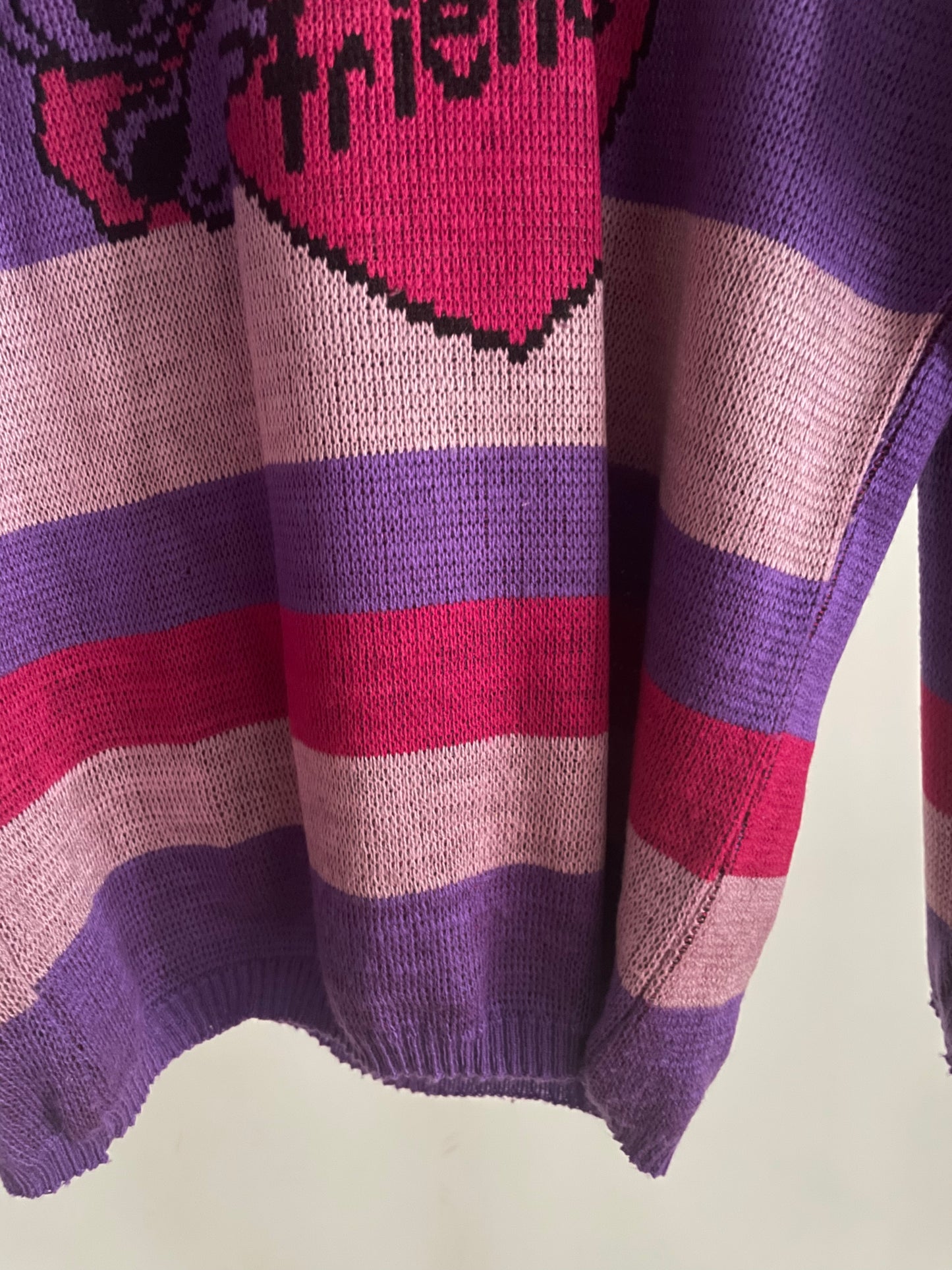 Baby Minnie "Friends" Vintage Purple Sweater