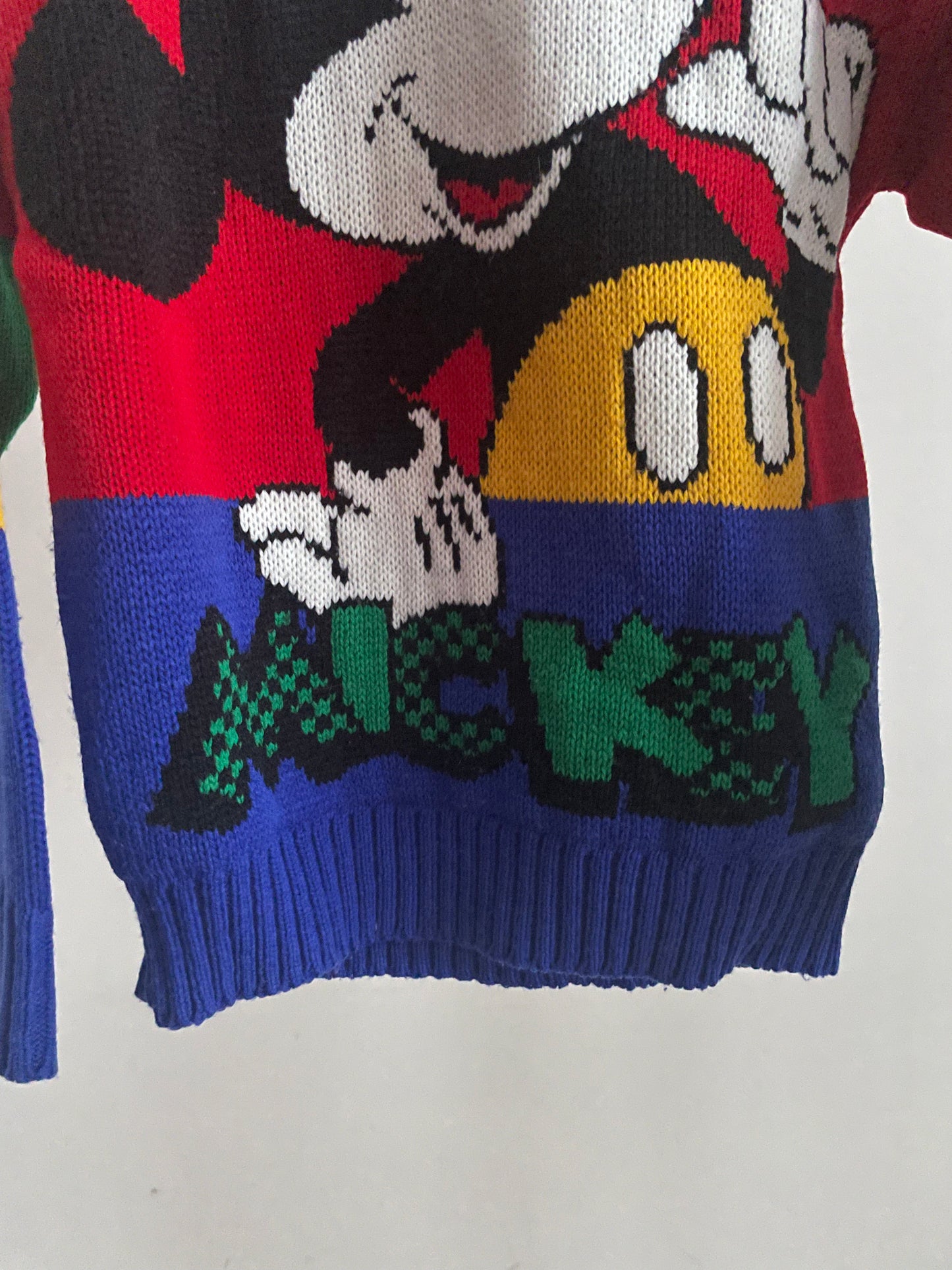 Mickey Disney Colorblock Vintage Sweater