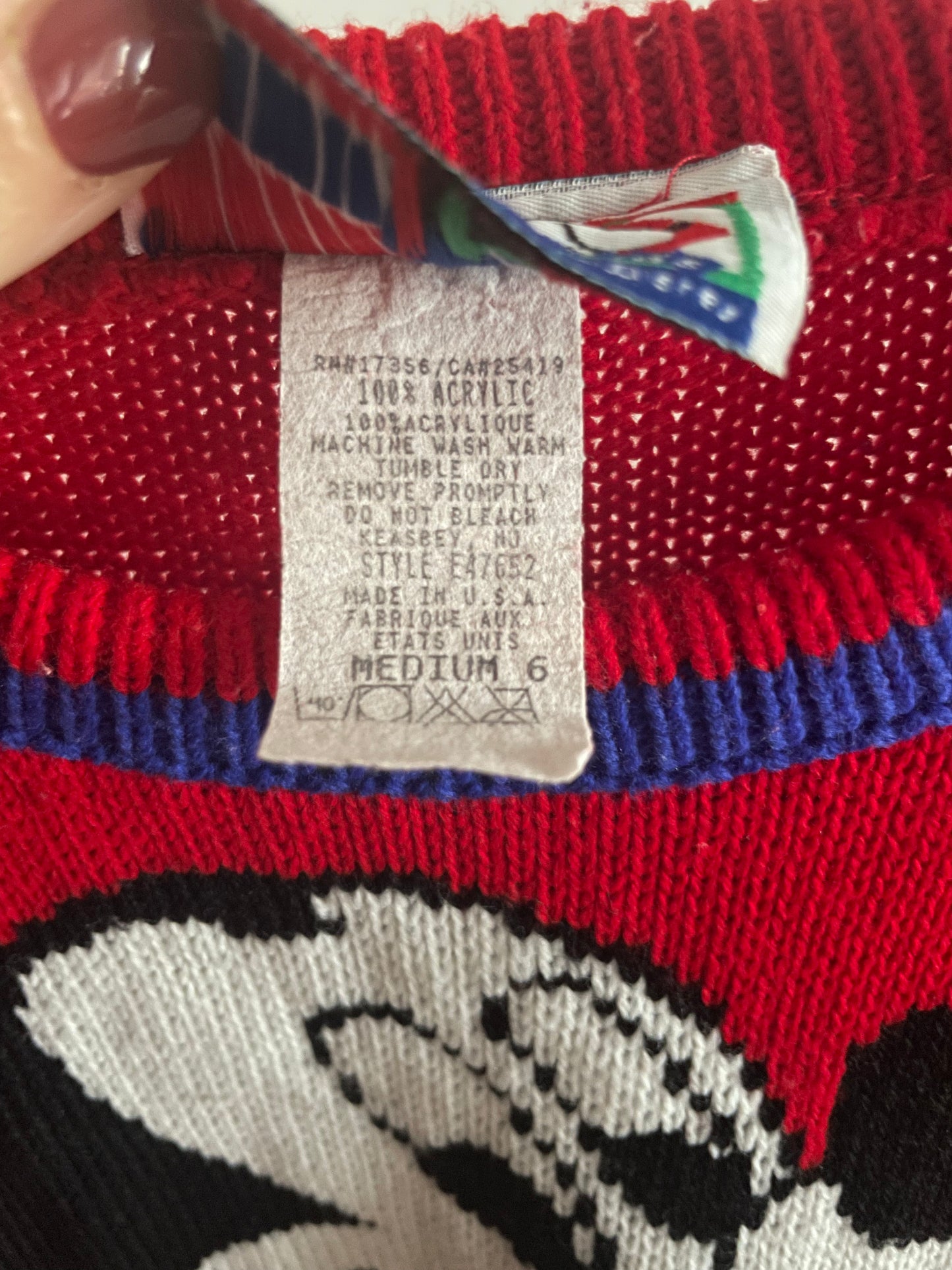 Mickey Disney Colorblock Vintage Sweater