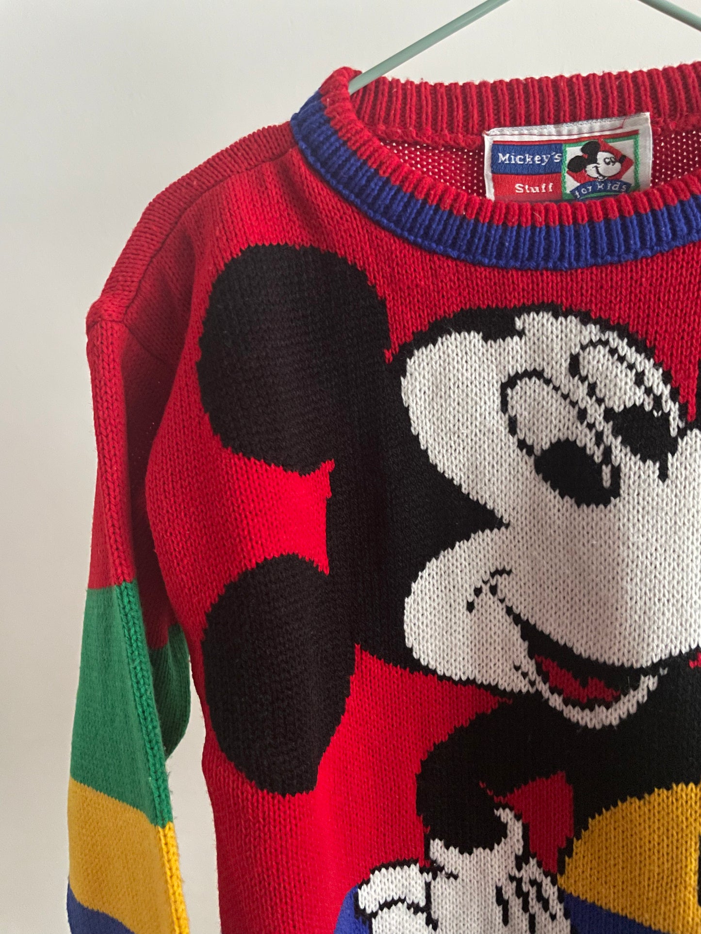 Mickey Disney Colorblock Vintage Sweater