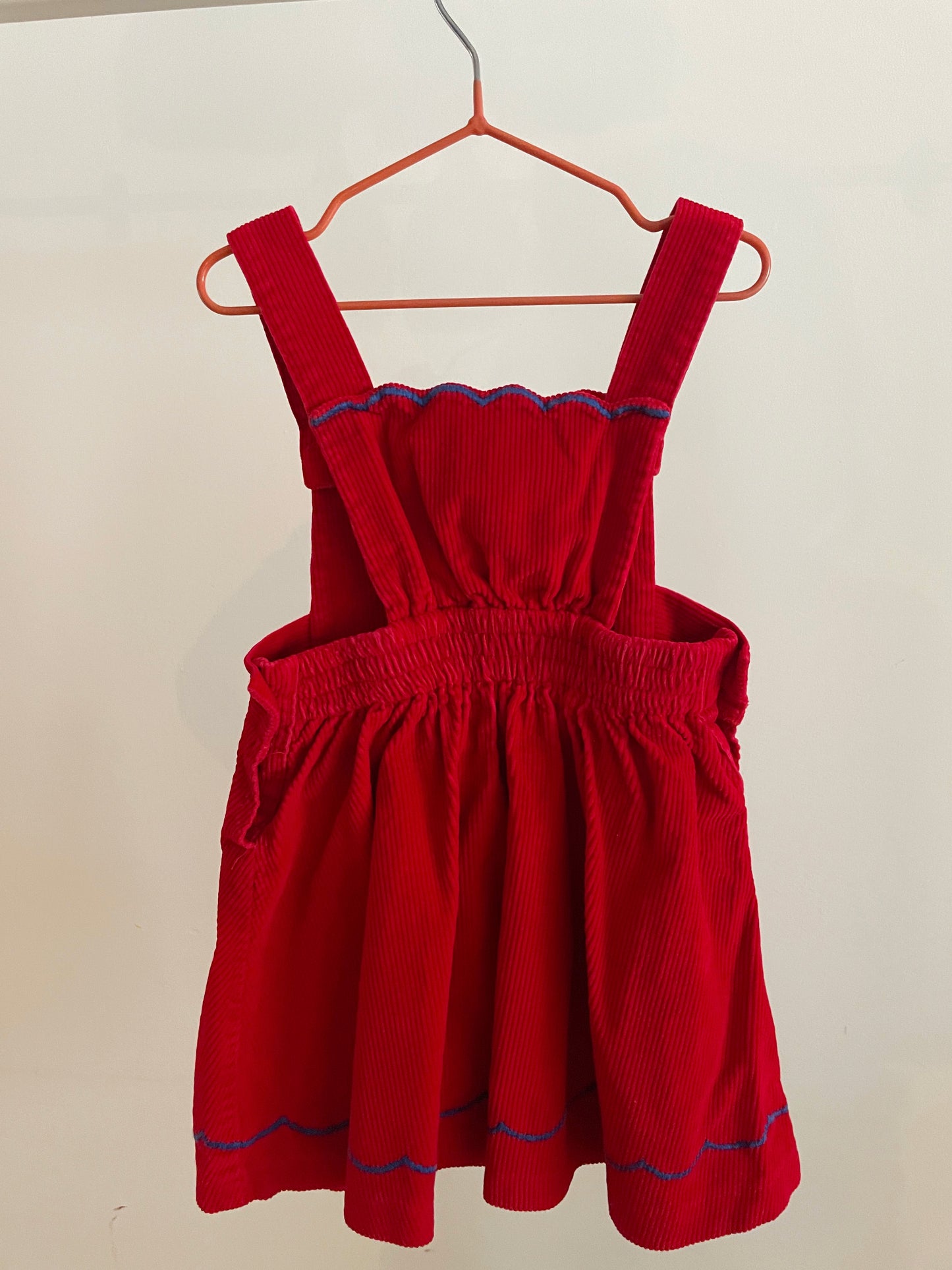 Little lamb corduroy vintage overall dress
