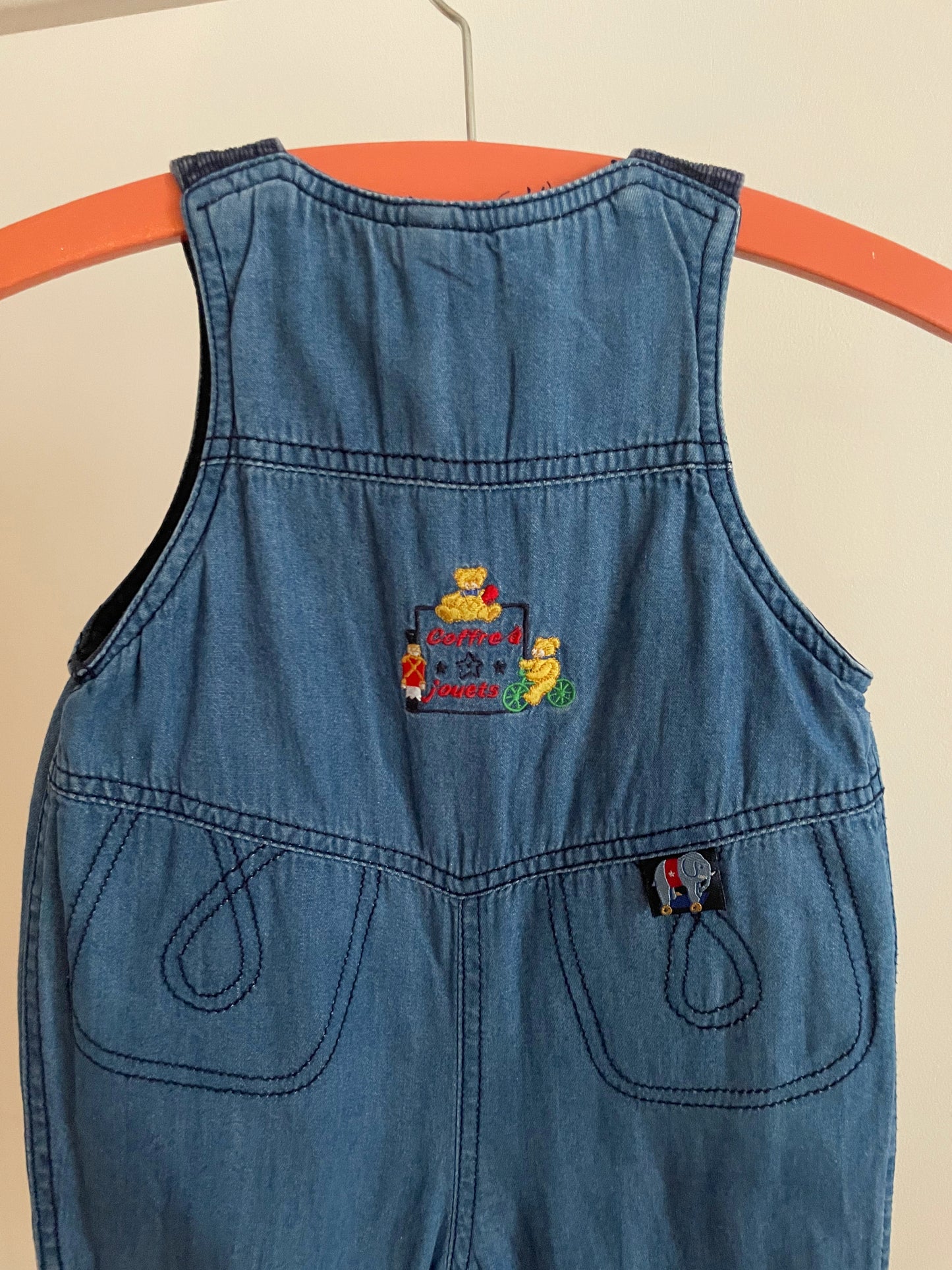 Jacadi vintage winter overall with emboidery