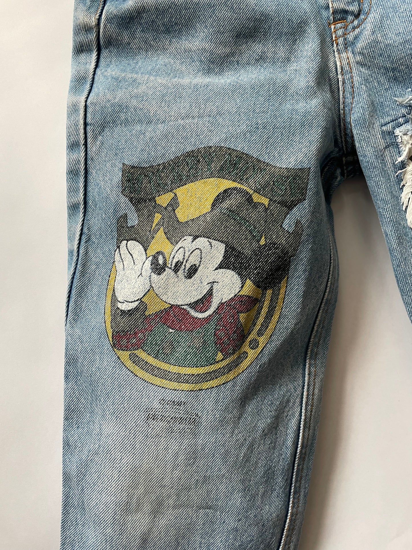Americanwear Mickey distressed denim trousers