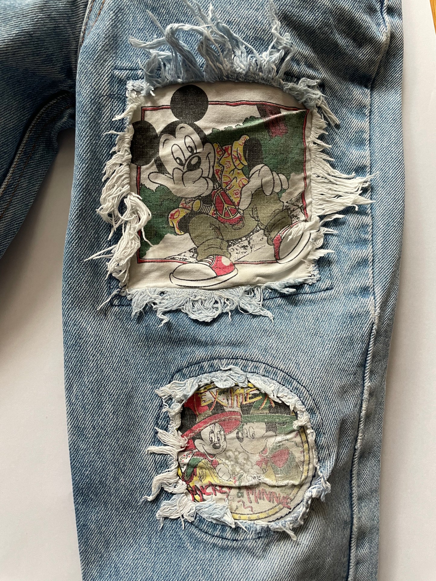 Americanwear Mickey distressed denim trousers