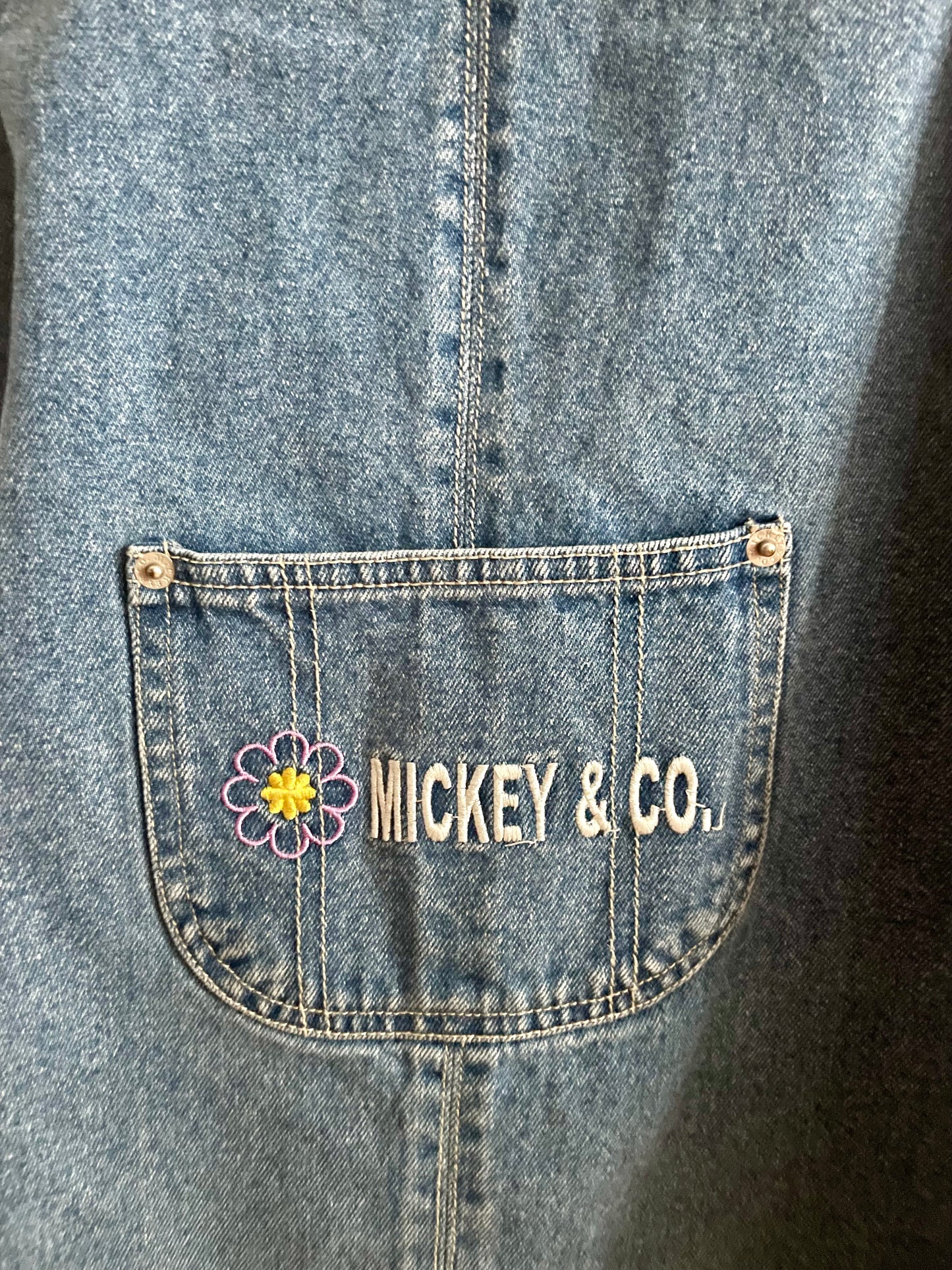 Mickey & Minnie Denim Vintage Romper Dress