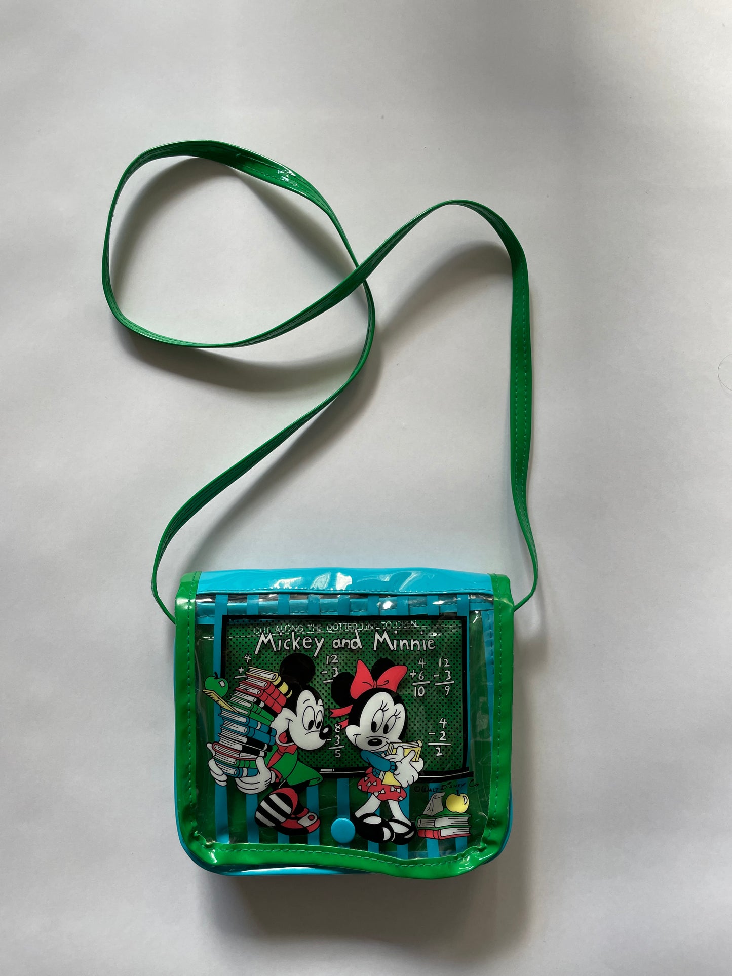 Mickey & Minnie vintage Vinyl Bag green
