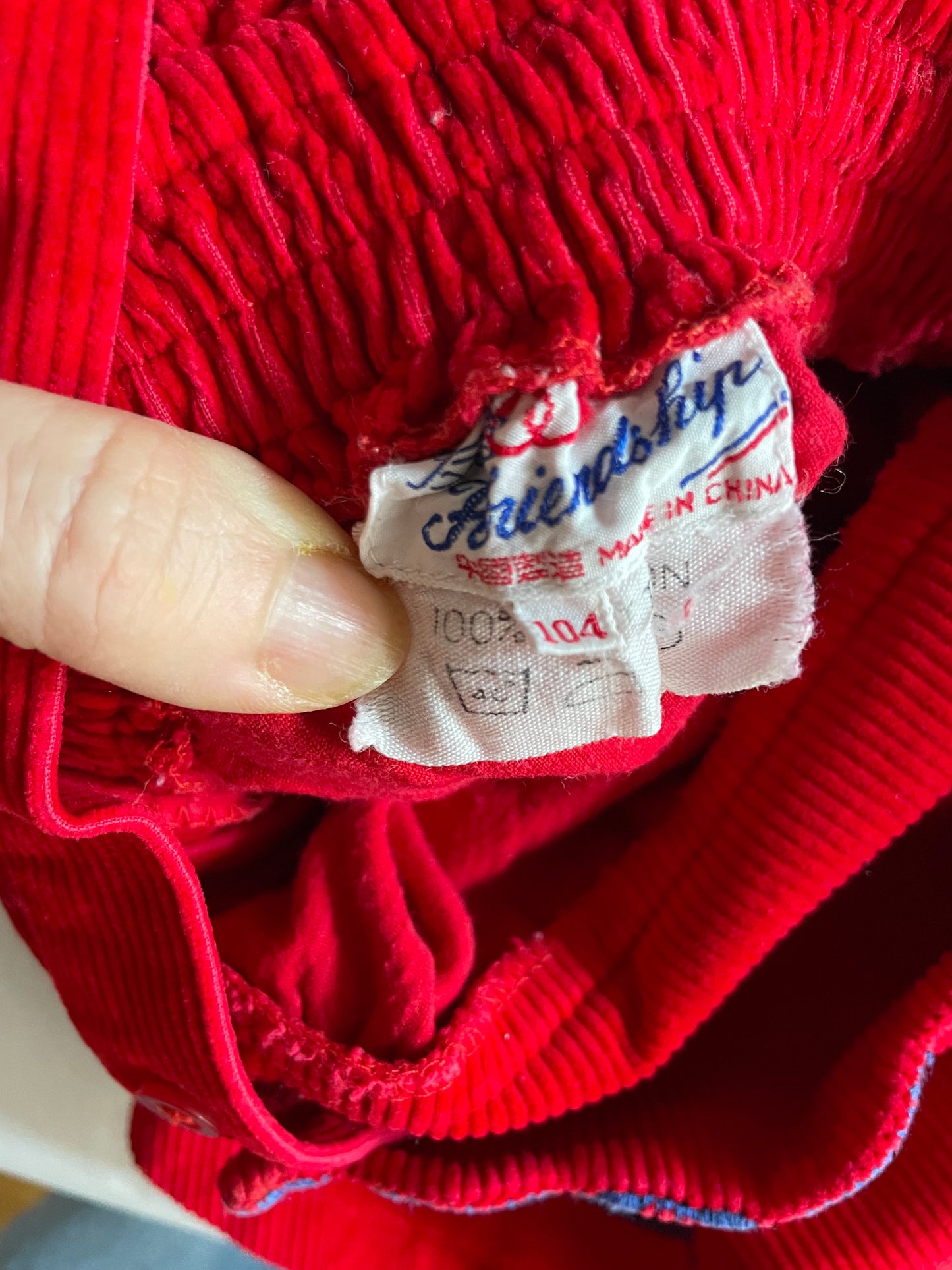 Little lamb corduroy vintage overall dress