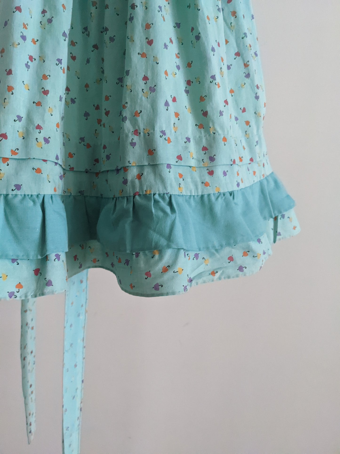 60's smocked dress with little umbrella 116