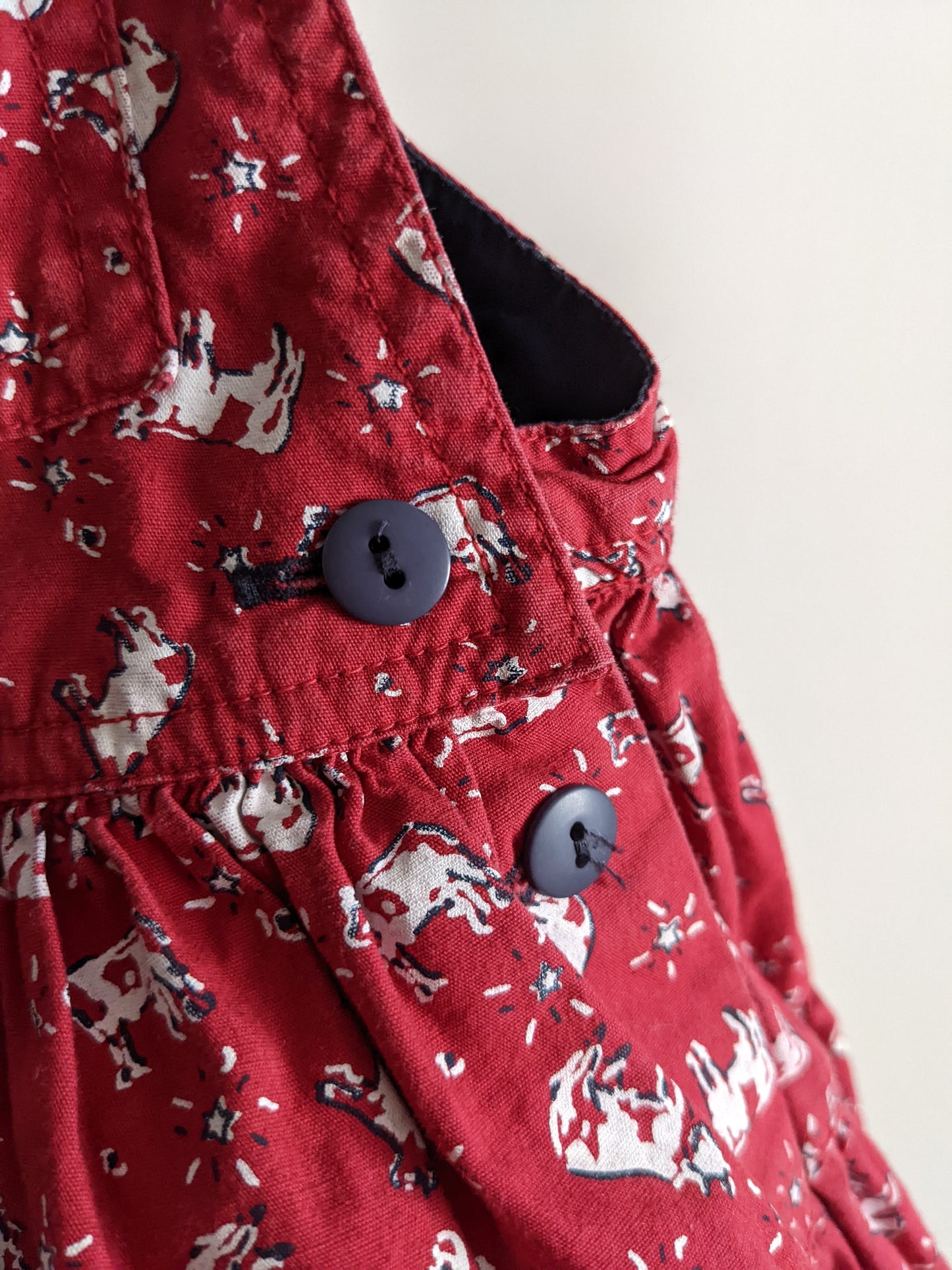 OshKosh b'Gosh crazy cow skirt overall 74