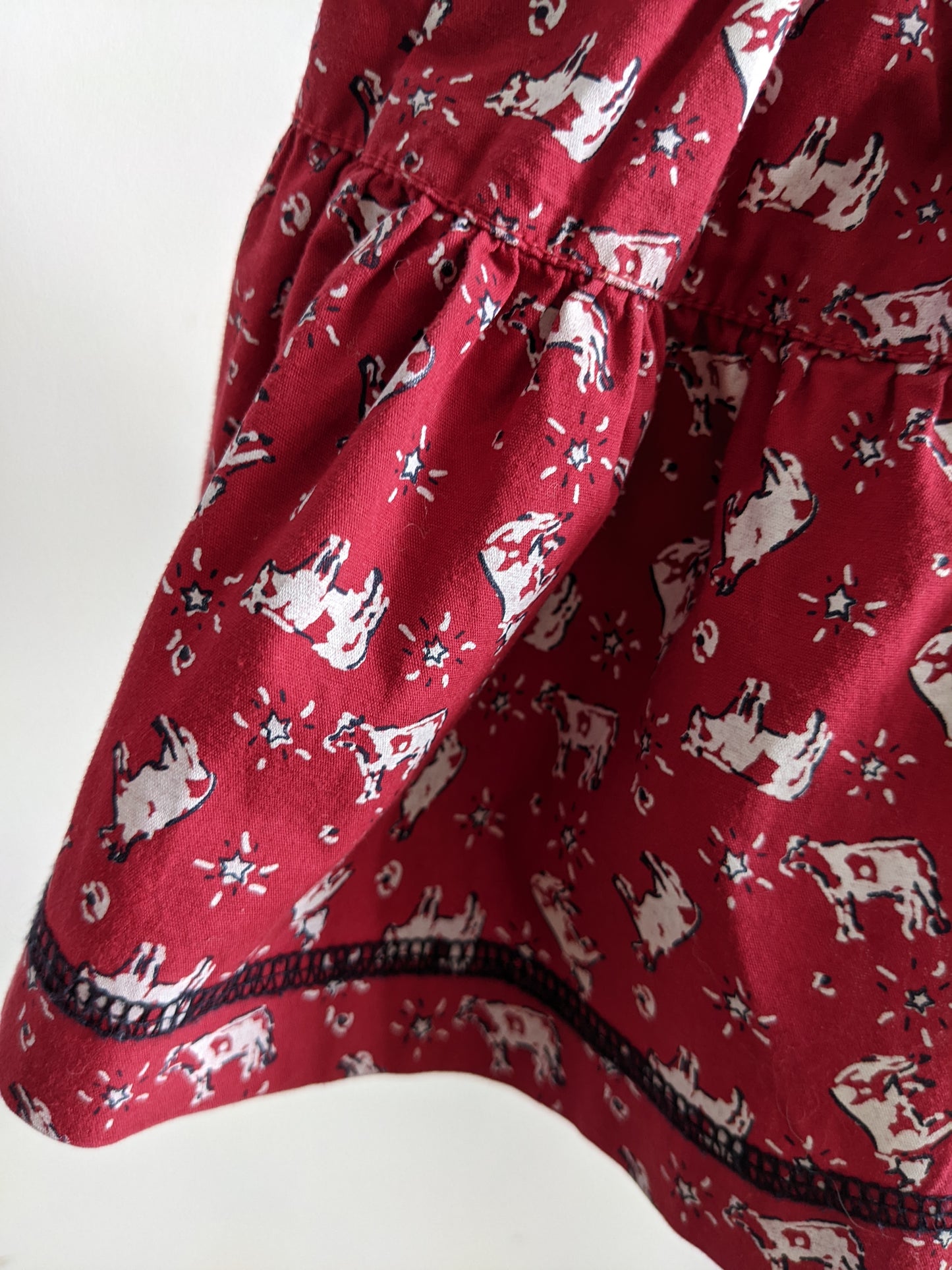 OshKosh b'Gosh crazy cow skirt overall 74