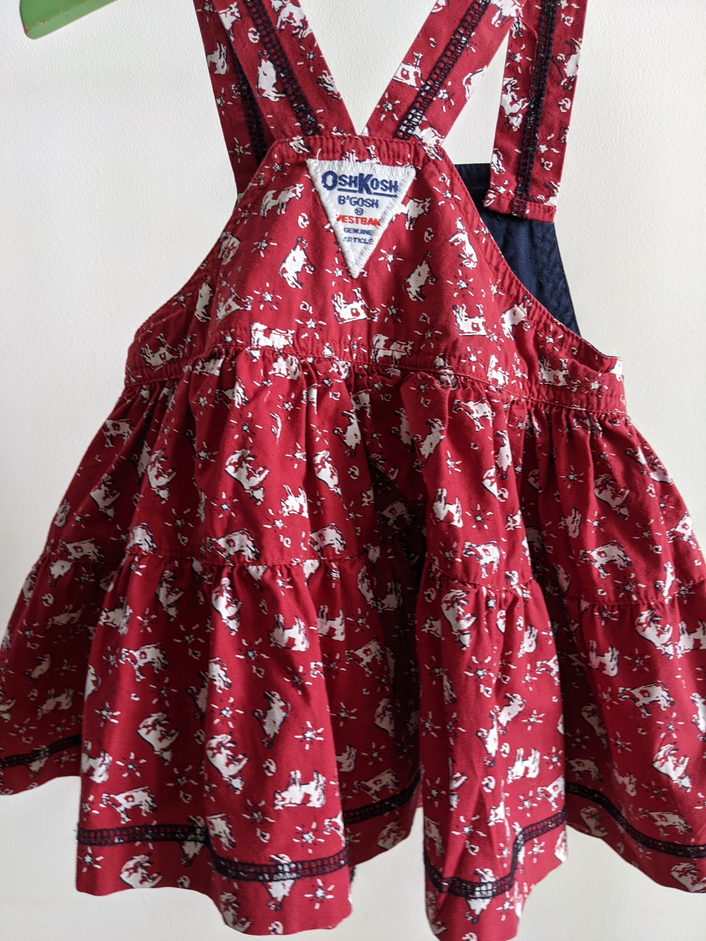 OshKosh b'Gosh crazy cow skirt overall 74