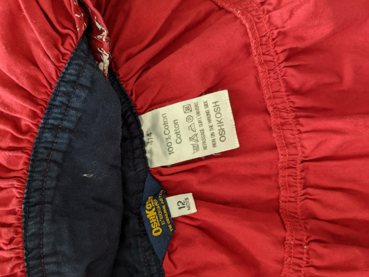 OshKosh b'Gosh crazy cow skirt overall 74