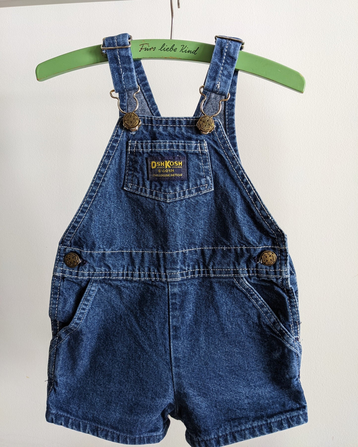 OshKosh b'Gosh denim short overall 92 USA