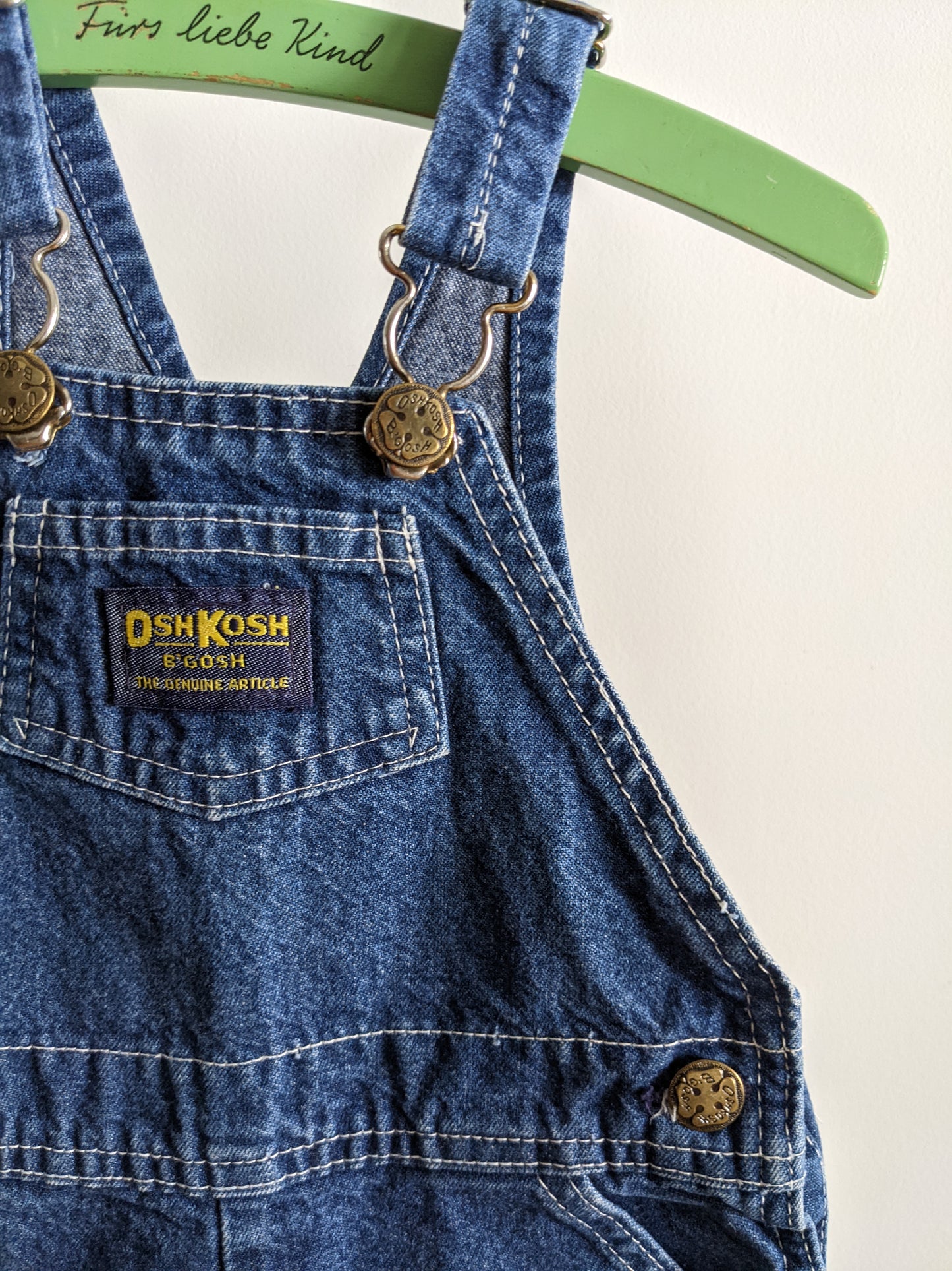 OshKosh b'Gosh denim short overall 92 USA