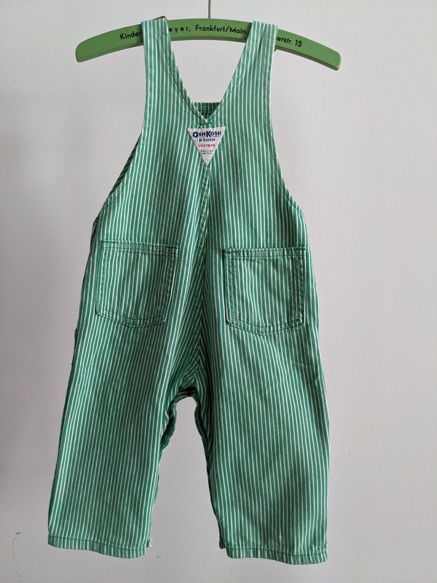 OshKosh b'Gosh green hickory stripes USA RARE
