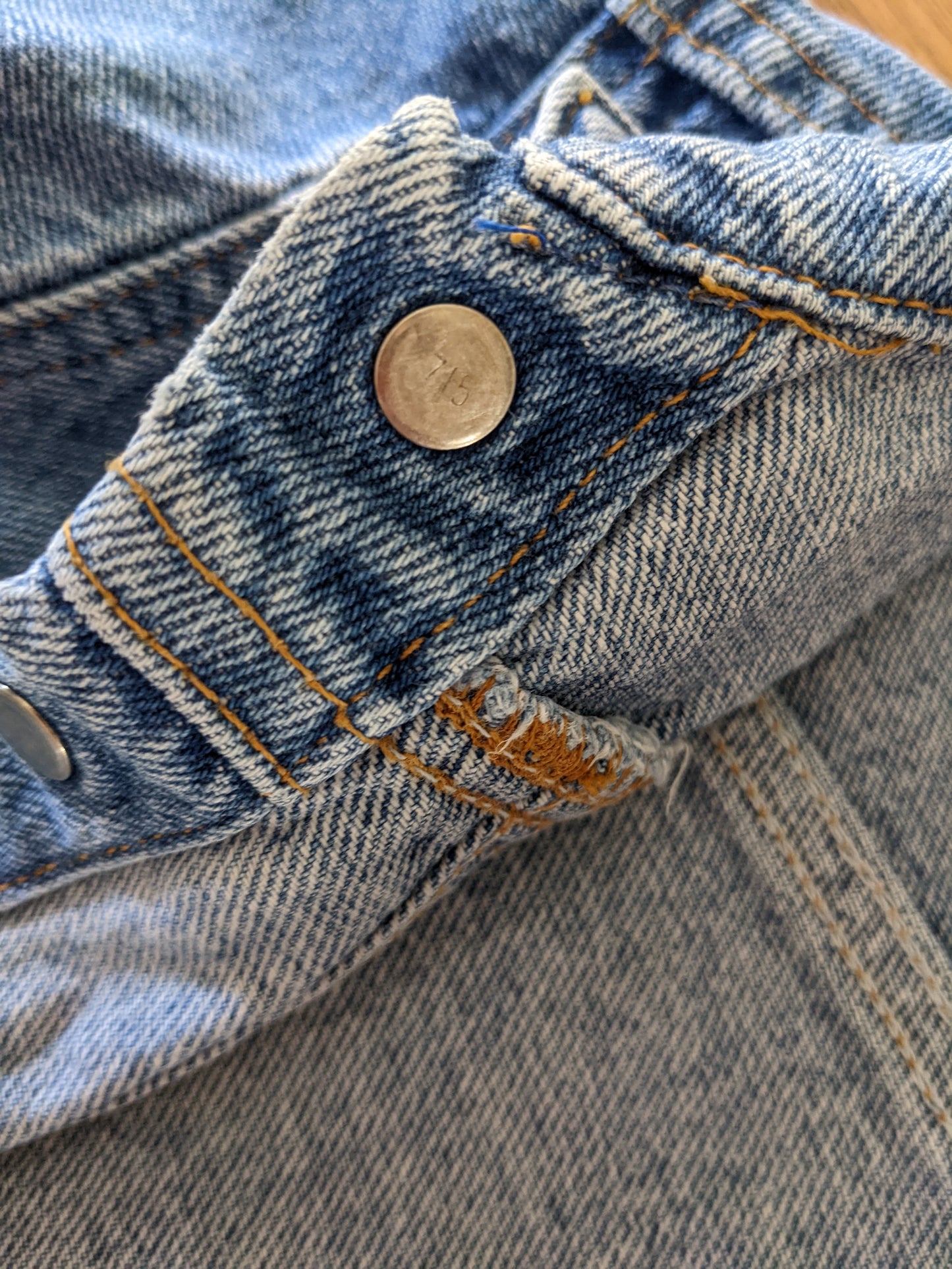 1991 Levi's Denim Jacket medium wash white red tab 92