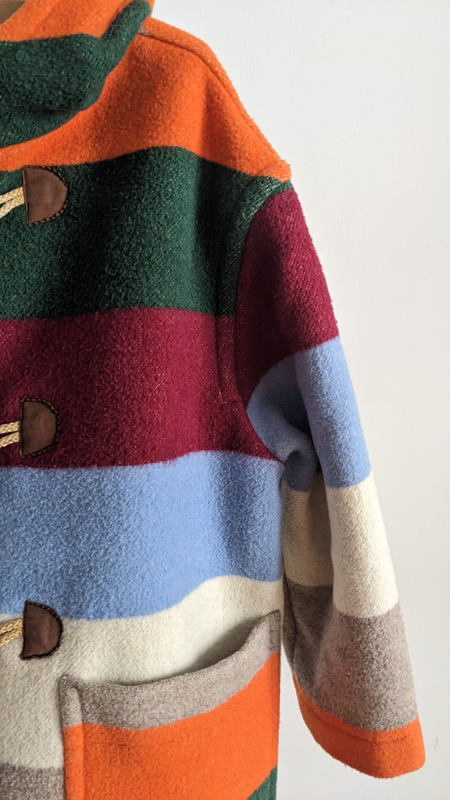 United Colors of Benetton rainbow montgomery coat