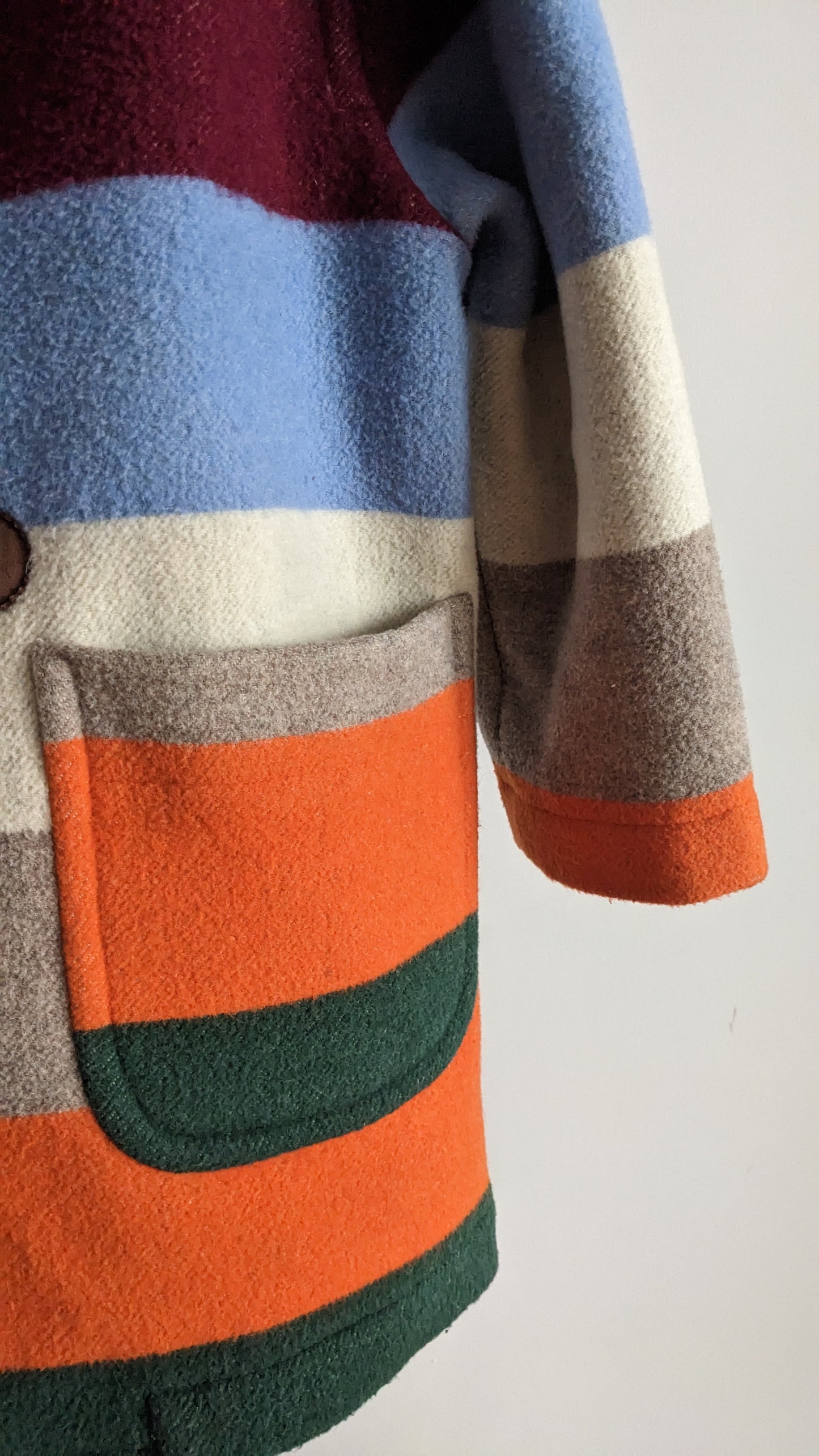 United Colors of Benetton rainbow montgomery coat