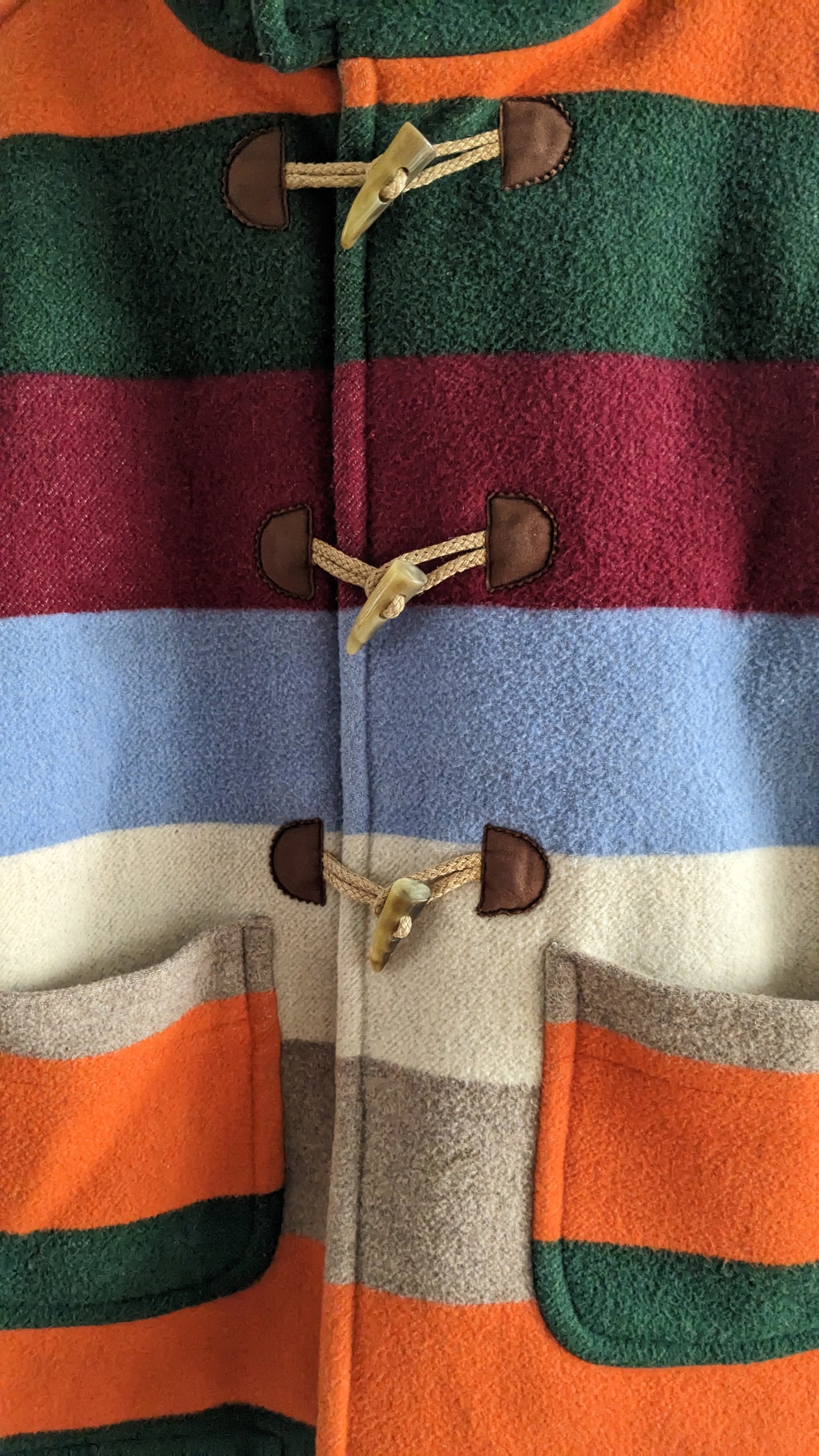 United Colors of Benetton rainbow montgomery coat