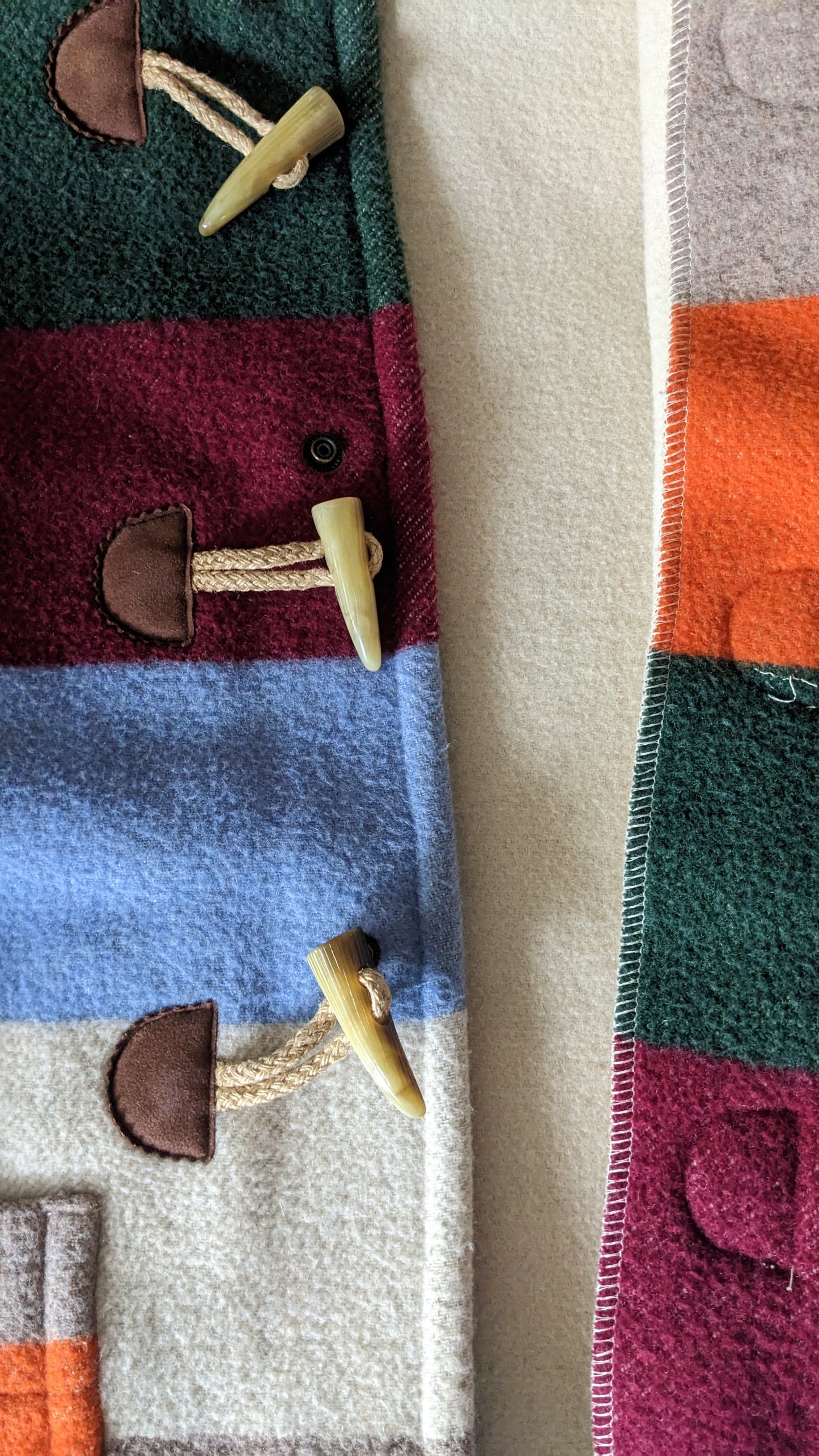 United Colors of Benetton rainbow montgomery coat