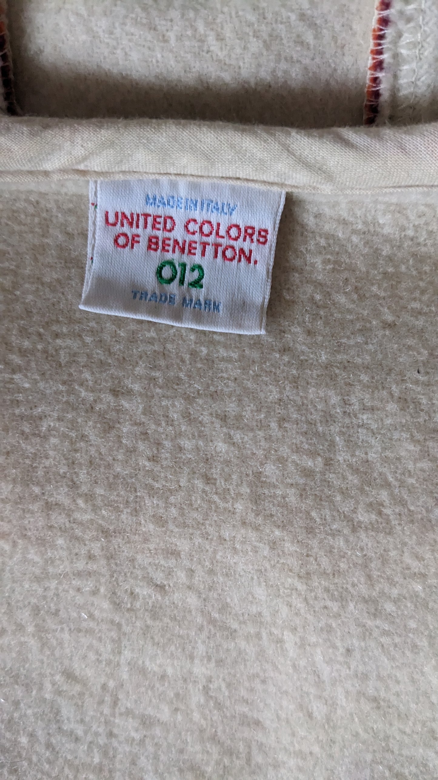 United Colors of Benetton rainbow montgomery coat