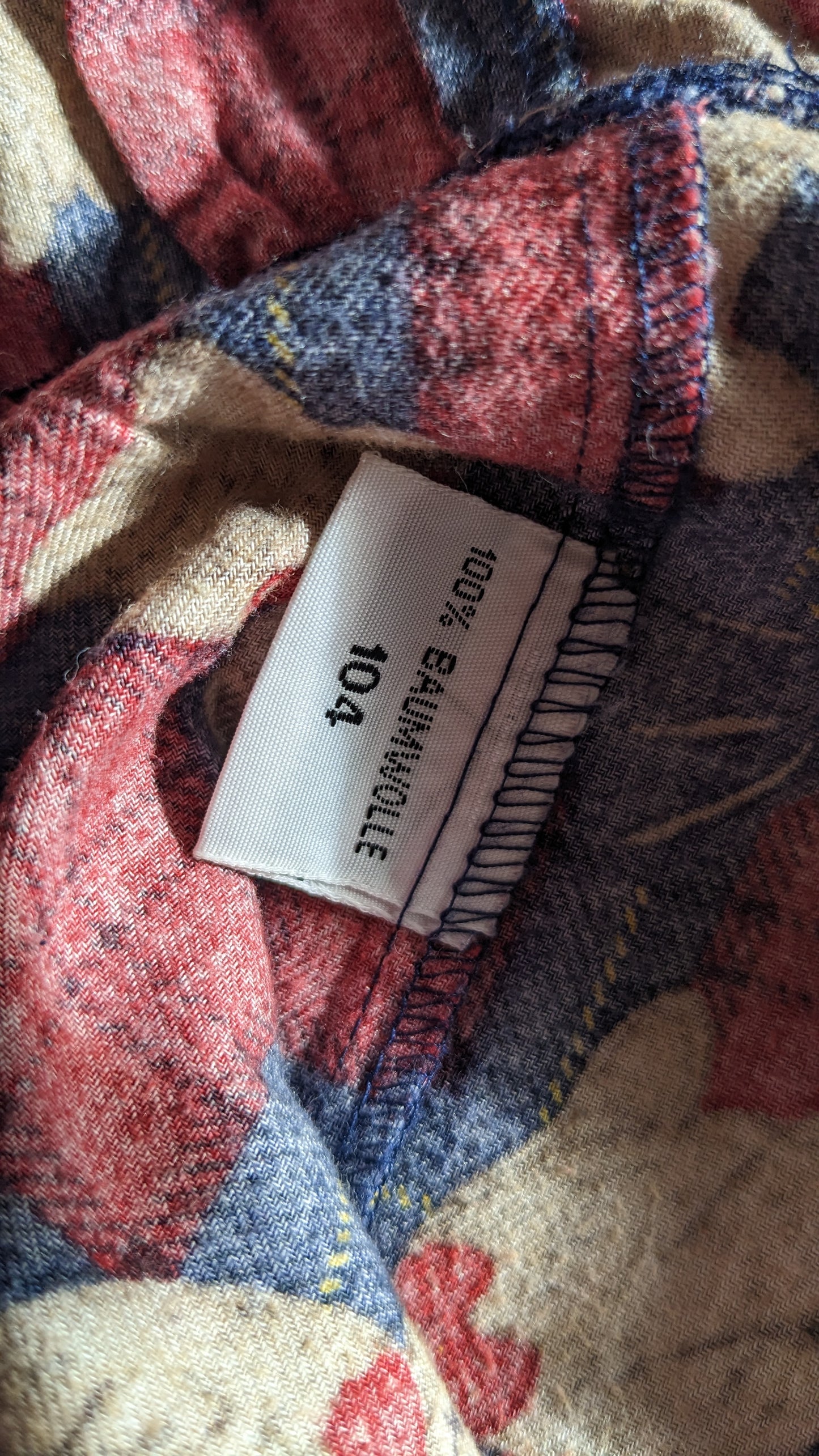 Teddy bears plaid check dress vintage