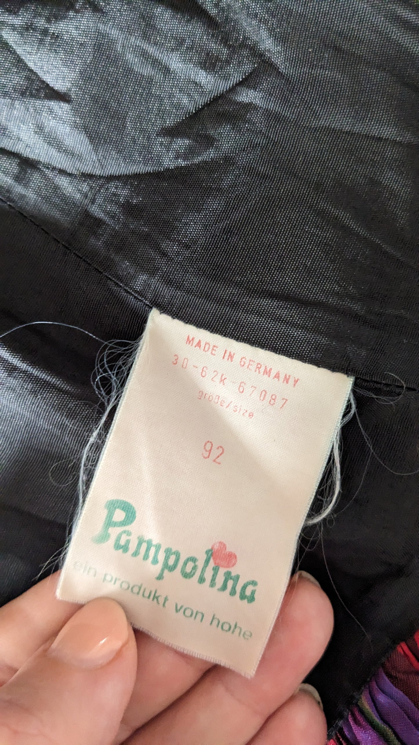 Velvet black dress vintage with balloon check skirt