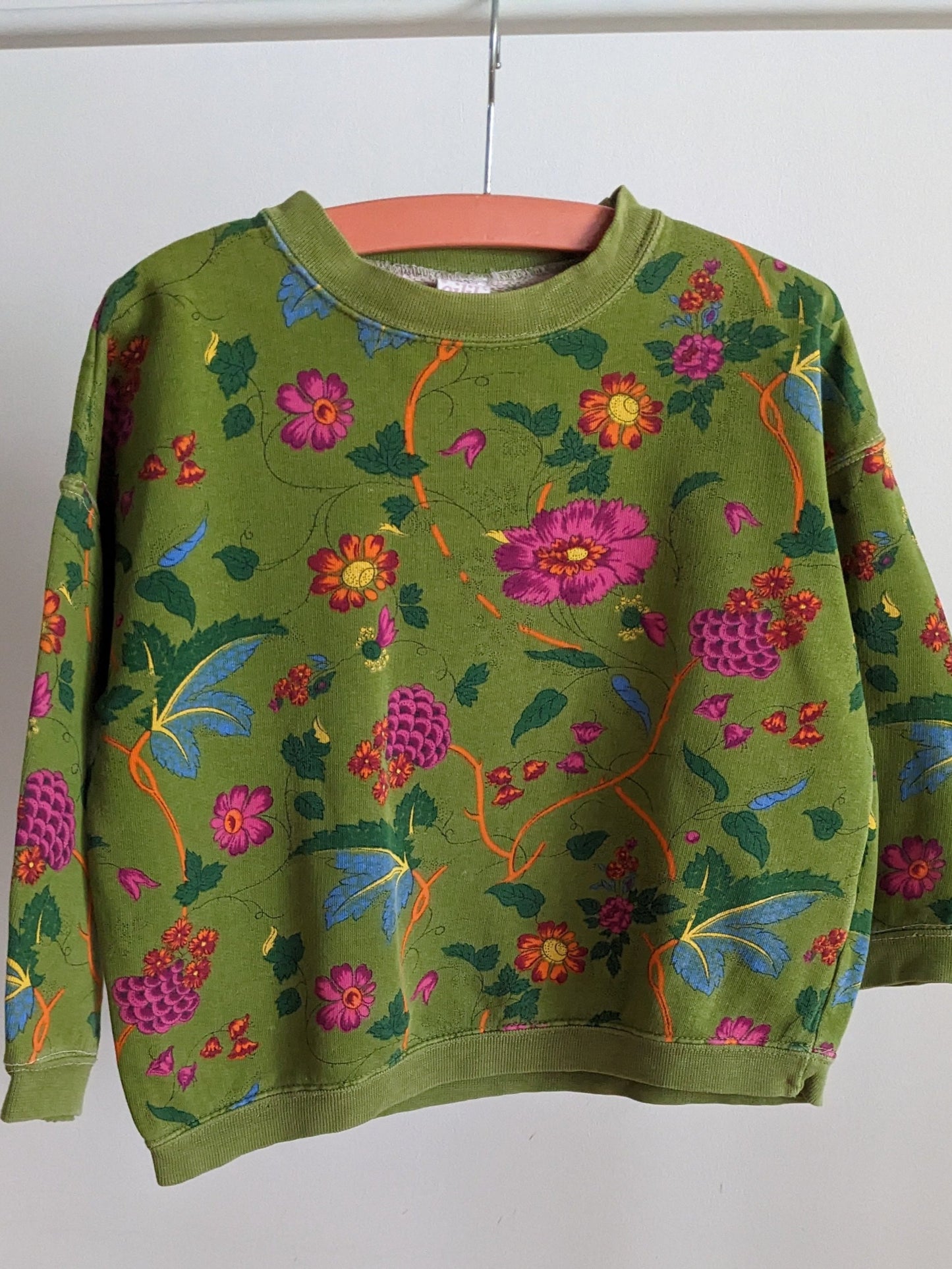 Oilily chintz print green sweathirt