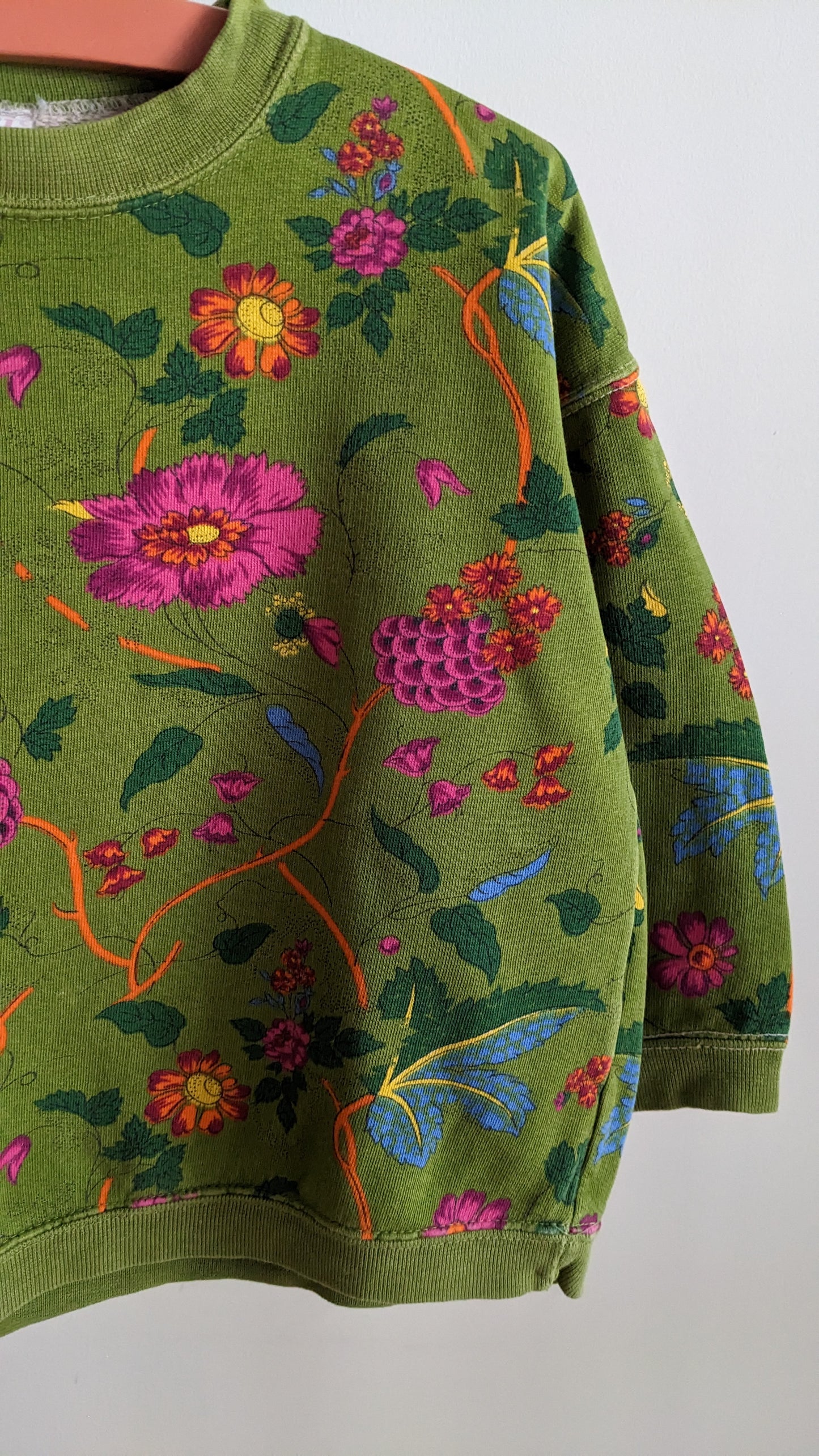 Oilily chintz print green sweathirt