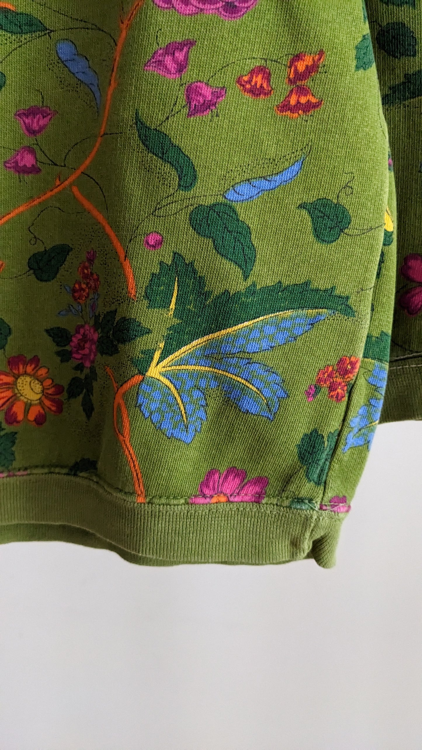 Oilily chintz print green sweathirt