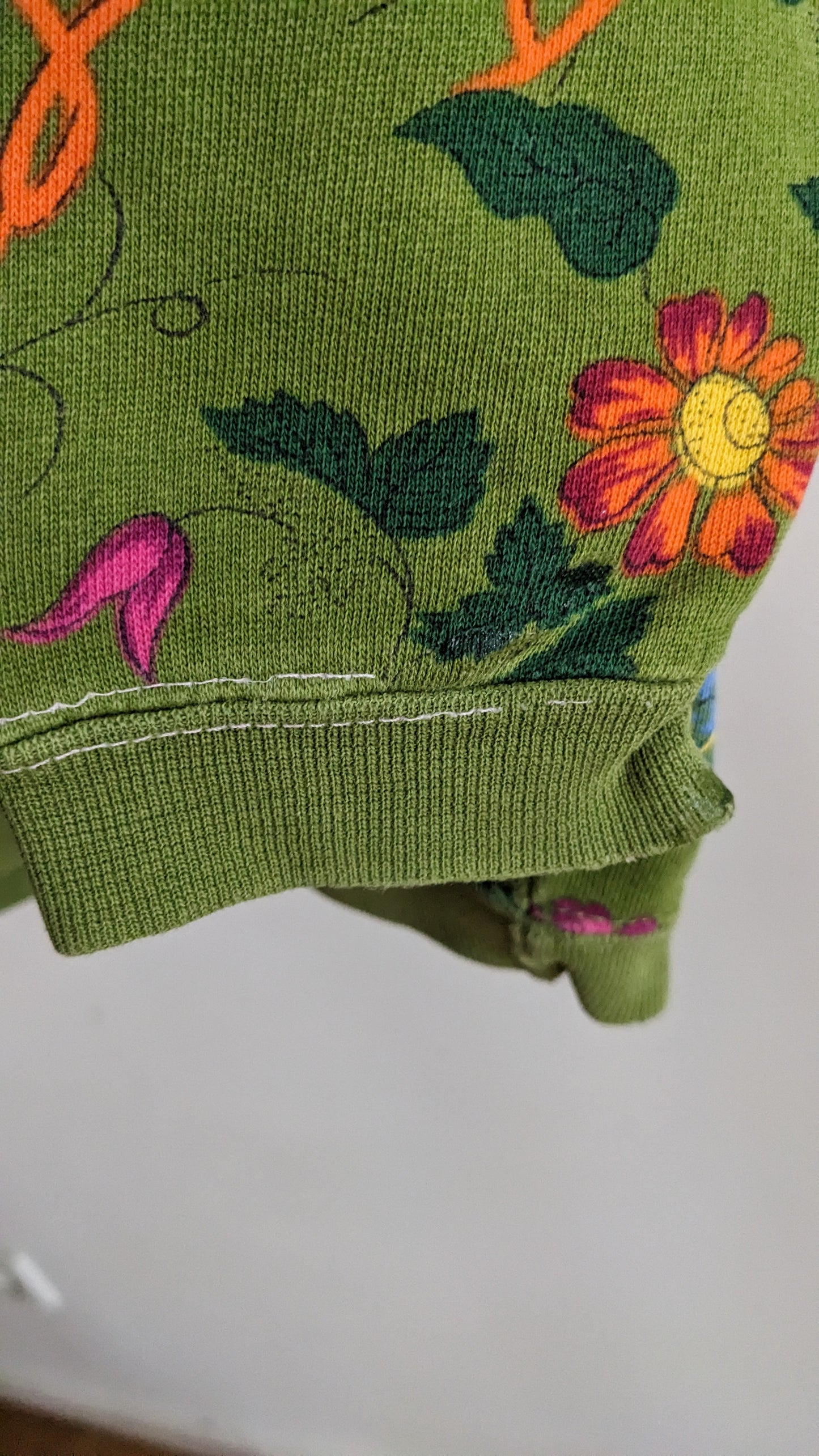 Oilily chintz print green sweathirt
