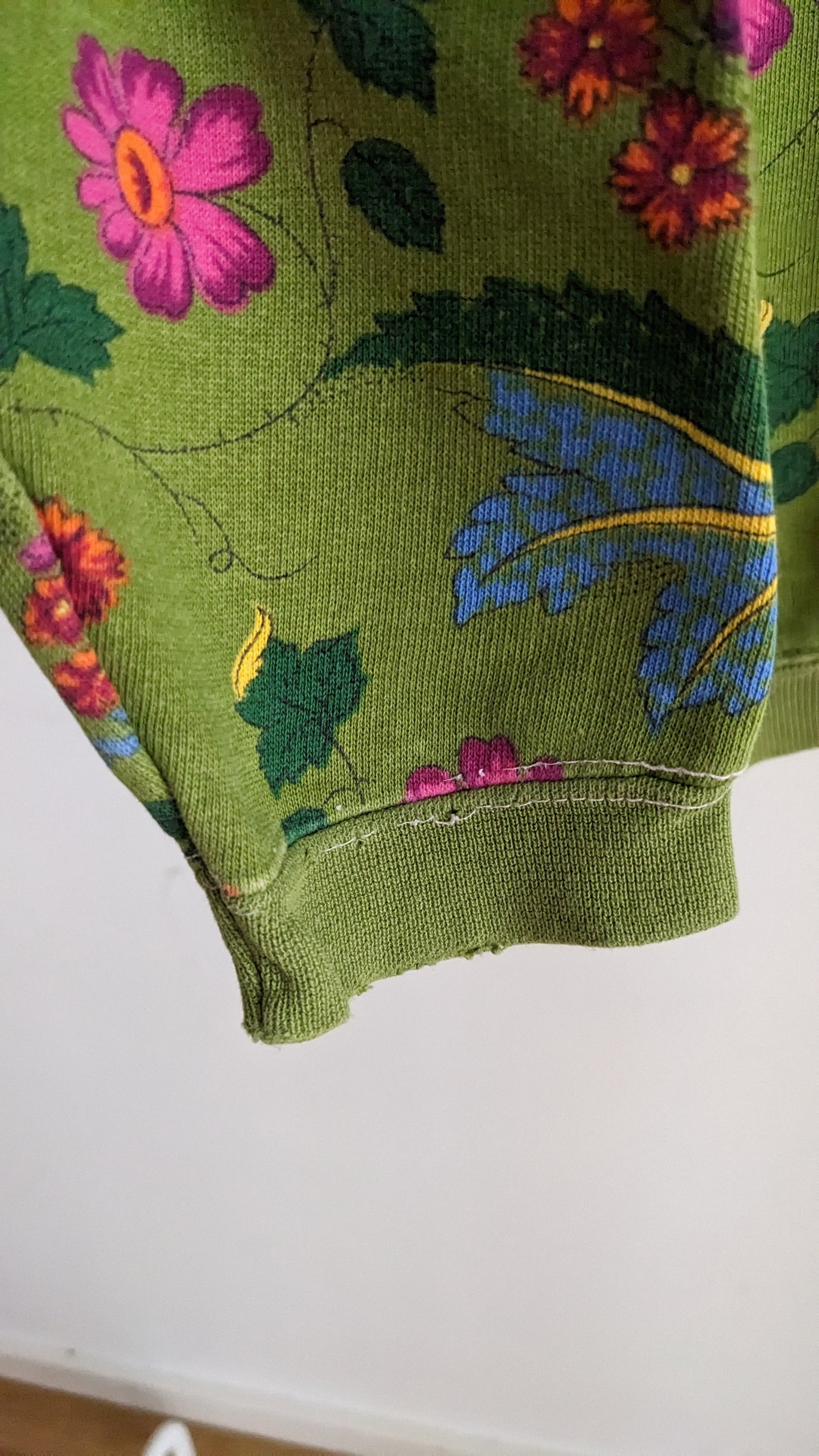 Oilily chintz print green sweathirt