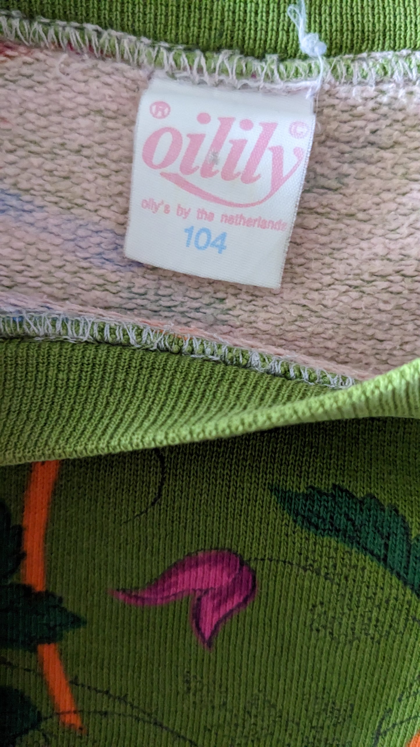 Oilily chintz print green sweathirt