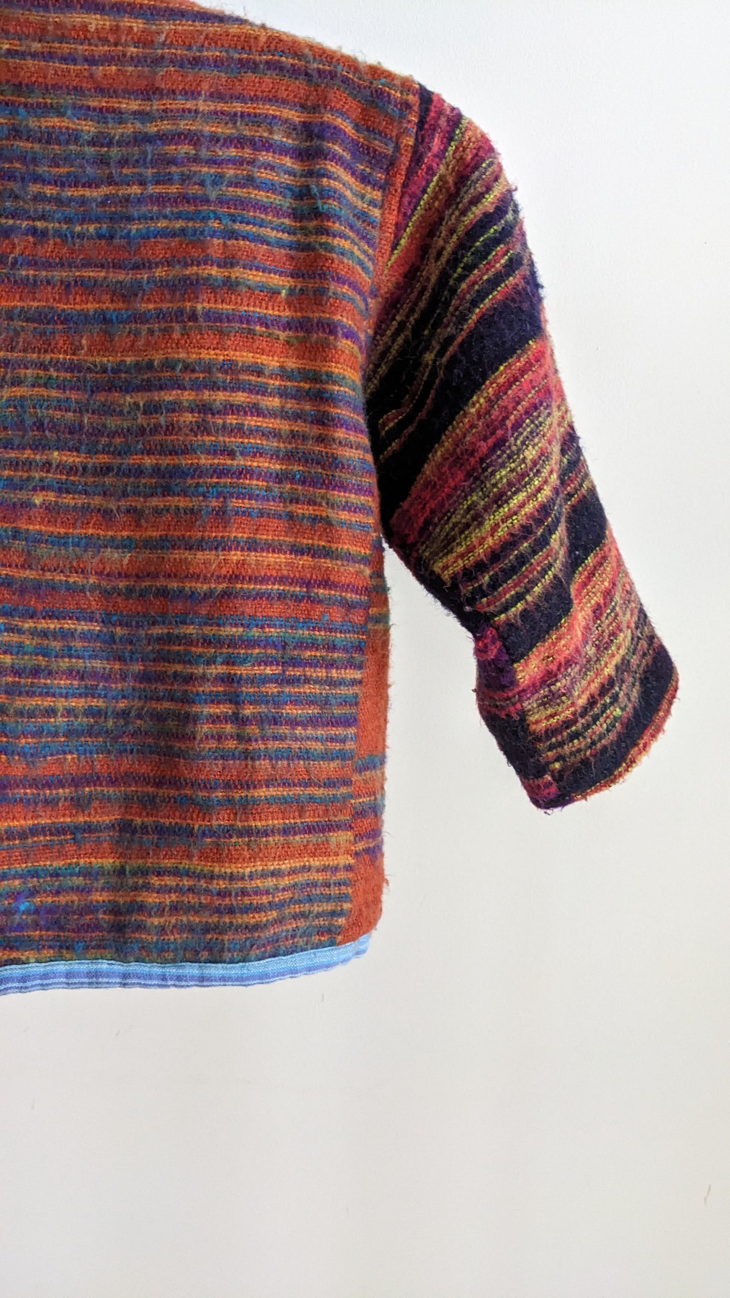 Rainbow wool cardigan