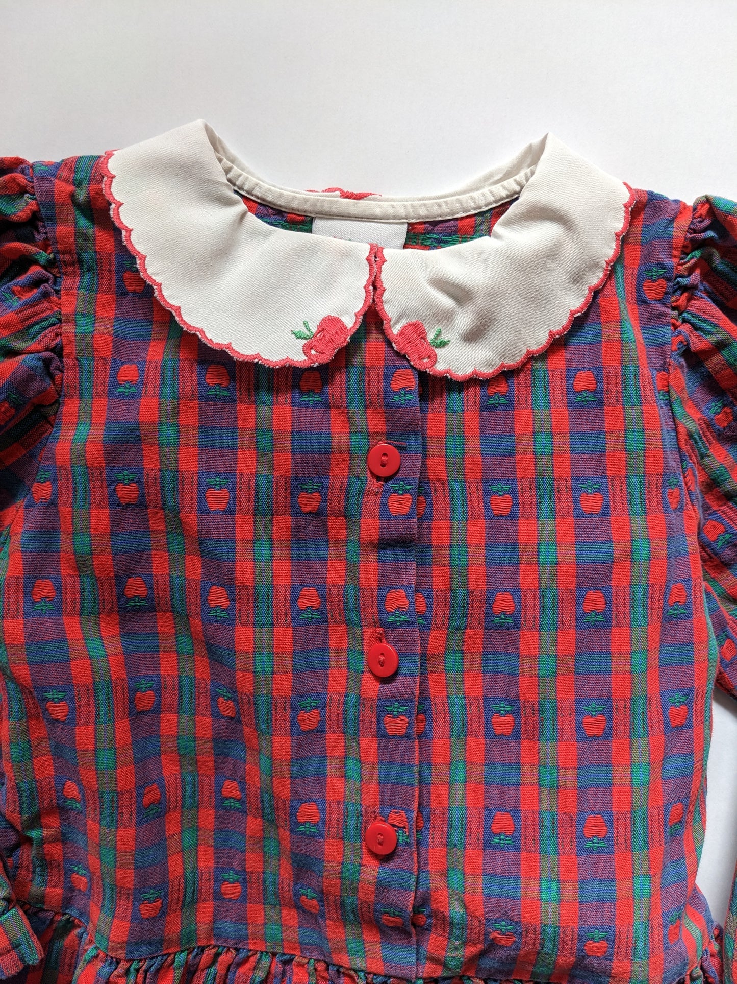 "Apple of my eyes" Vintage Oshkosh dress 4T
