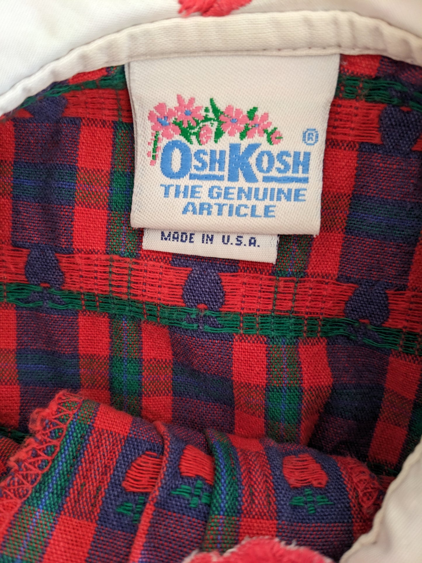 "Apple of my eyes" Vintage Oshkosh dress 4T
