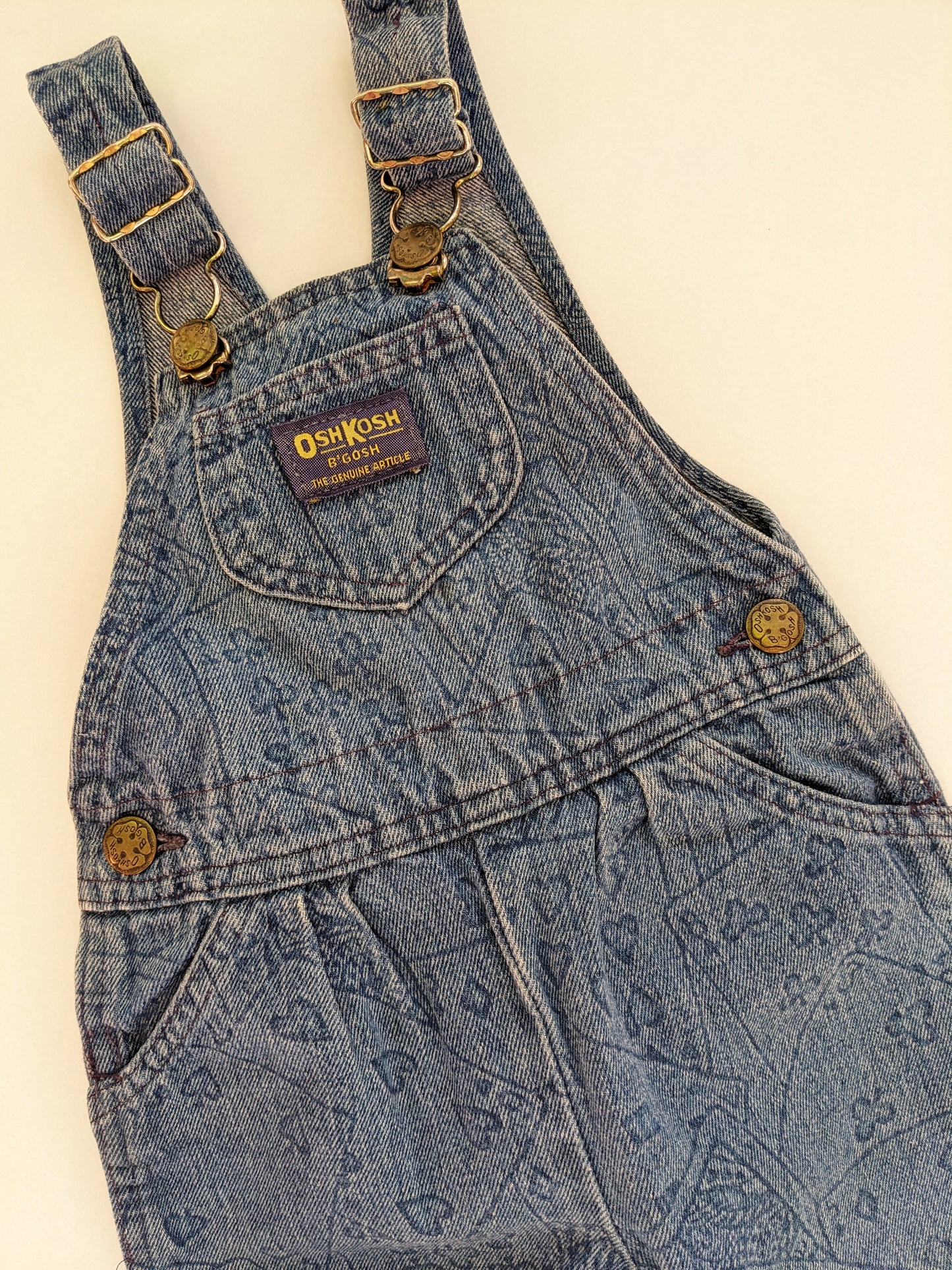 Oshkosh b'Gosh Playing Card Denim Vintage Overall 18