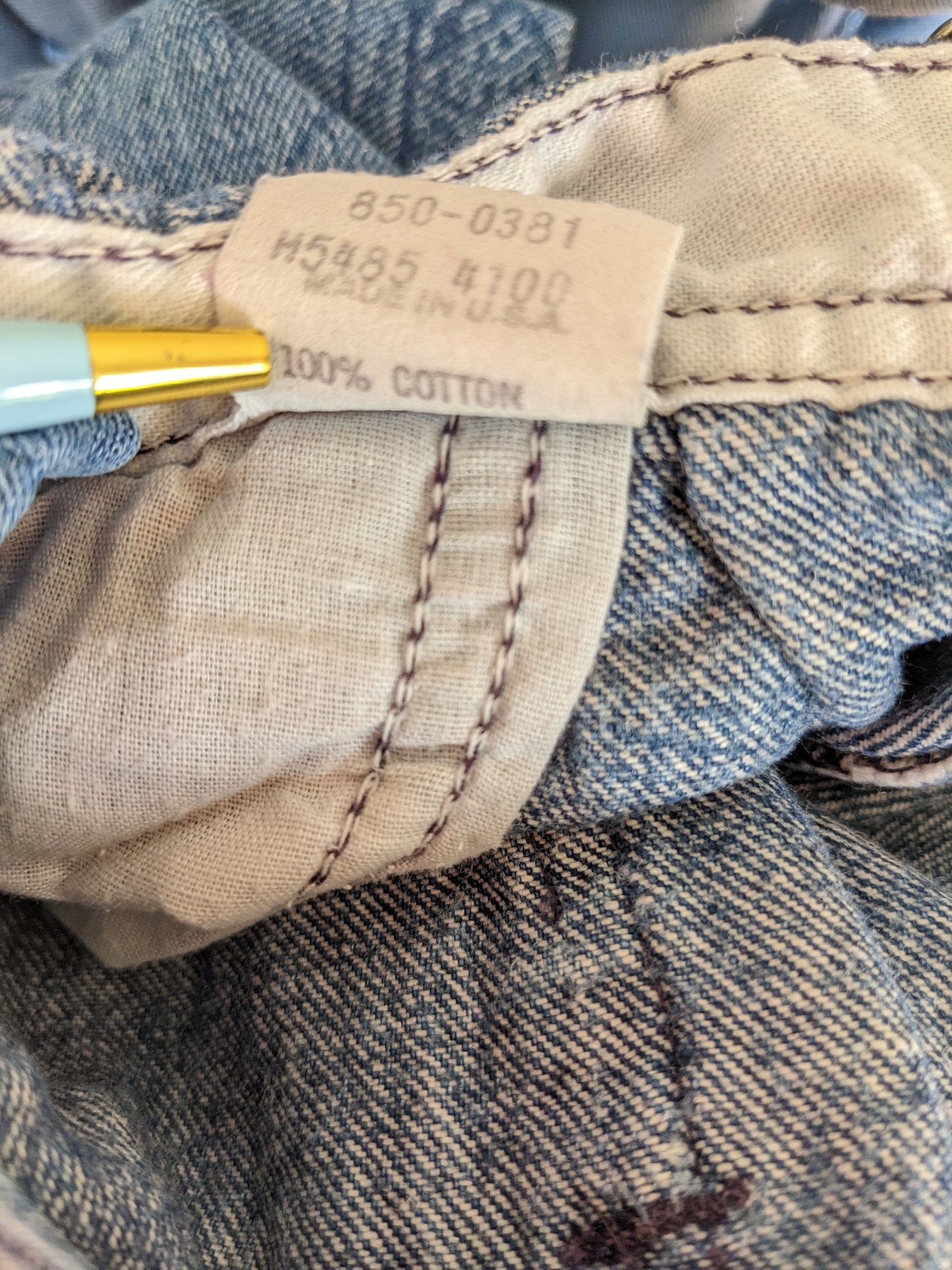 Oshkosh b'Gosh Playing Card Denim Vintage Overall 18
