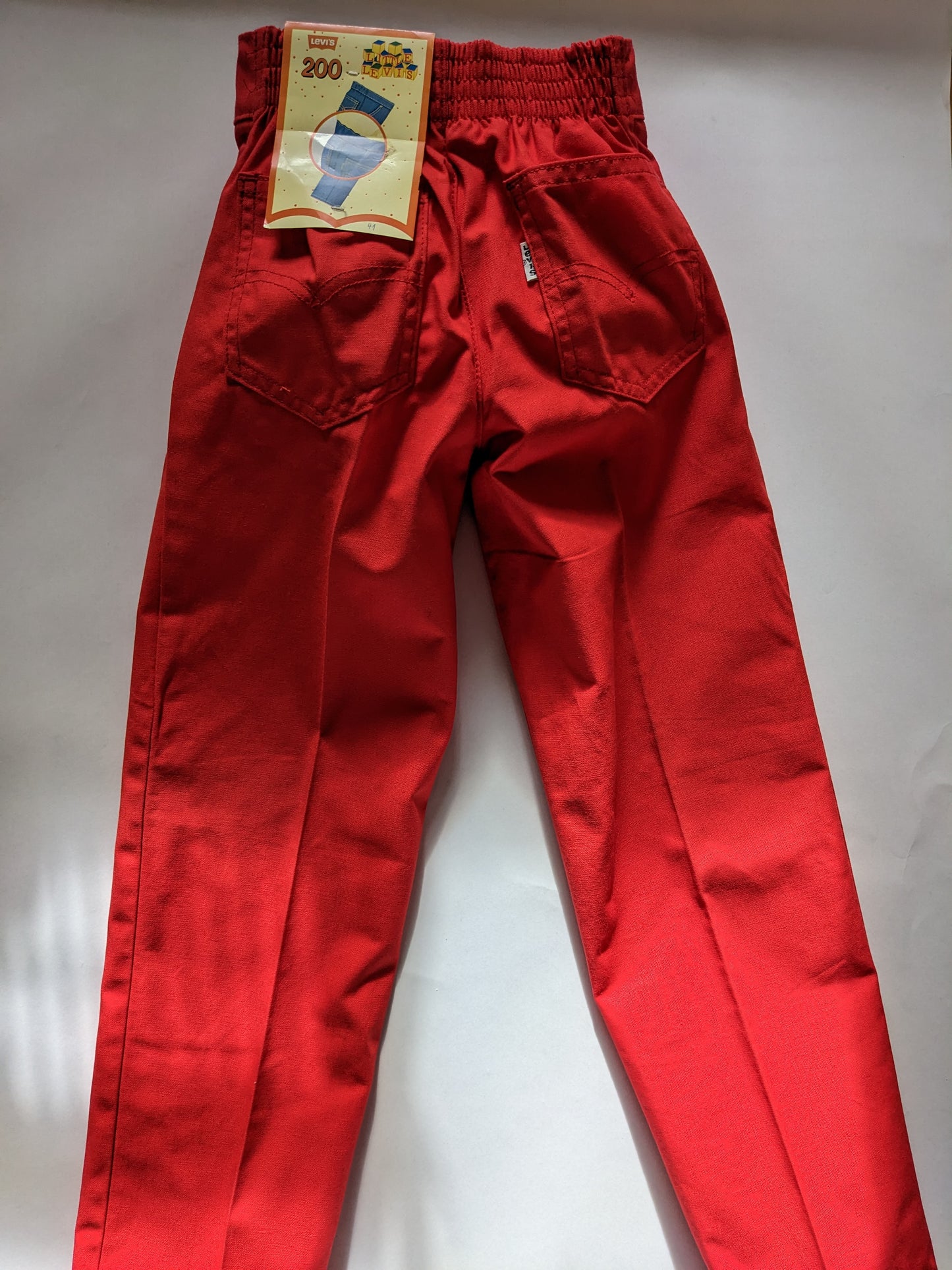 Red Little Levi's 5 Pocket Trousers Vintage 7 Deadstock