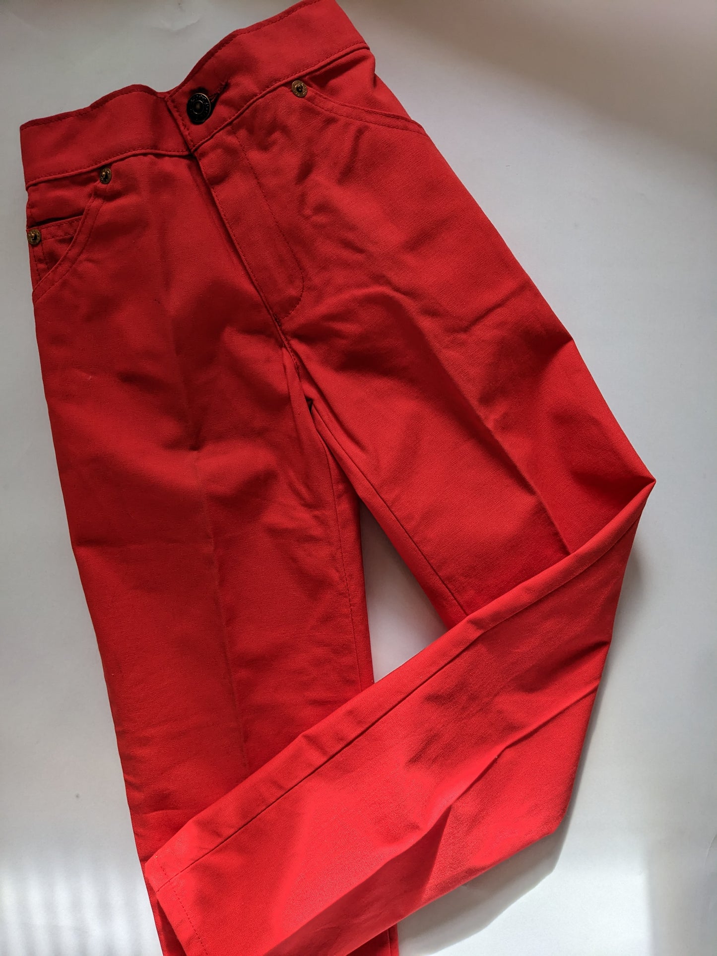 Red Little Levi's 5 Pocket Trousers Vintage 7 Deadstock