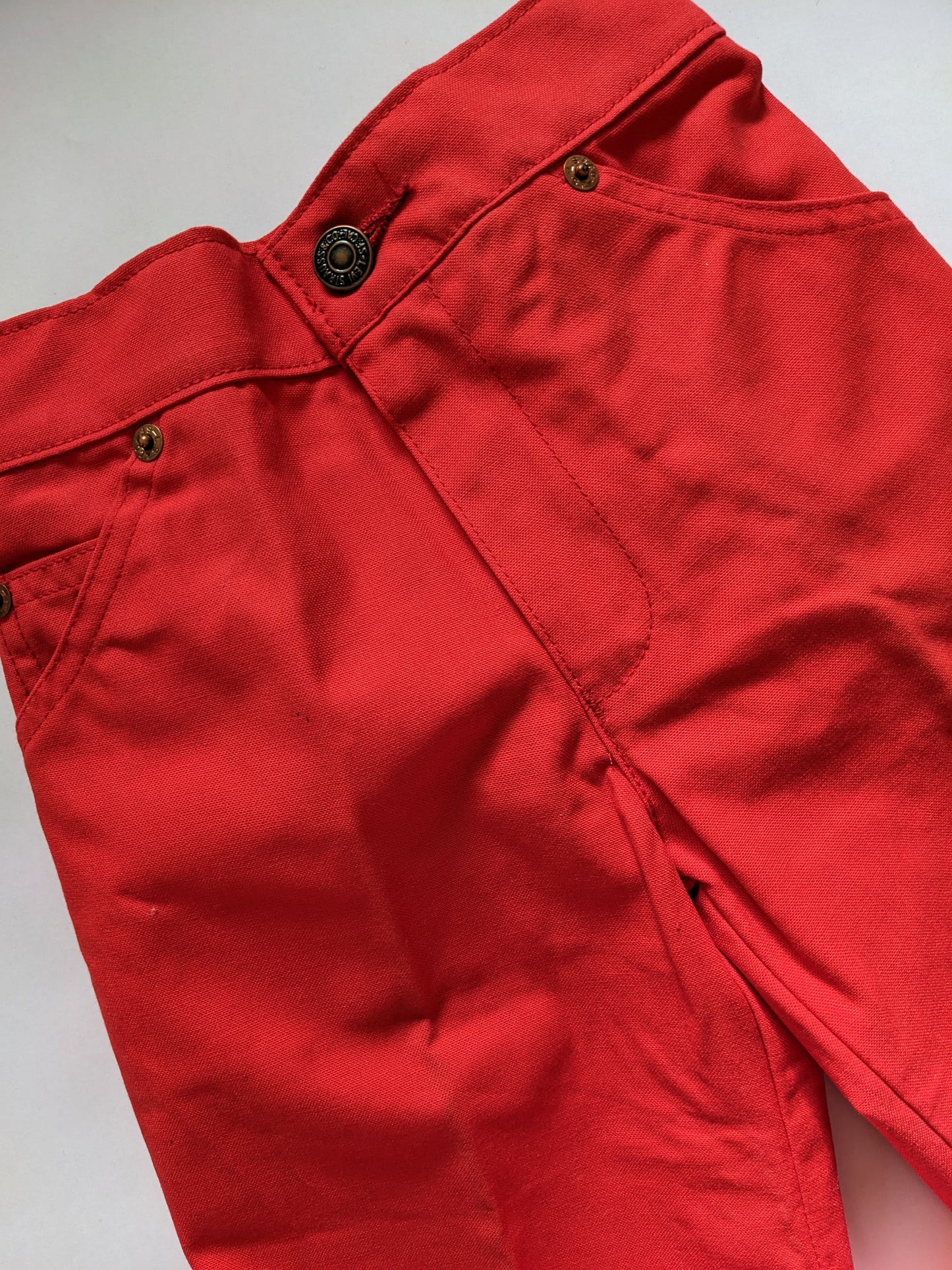 Red Little Levi's 5 Pocket Trousers Vintage 7 Deadstock