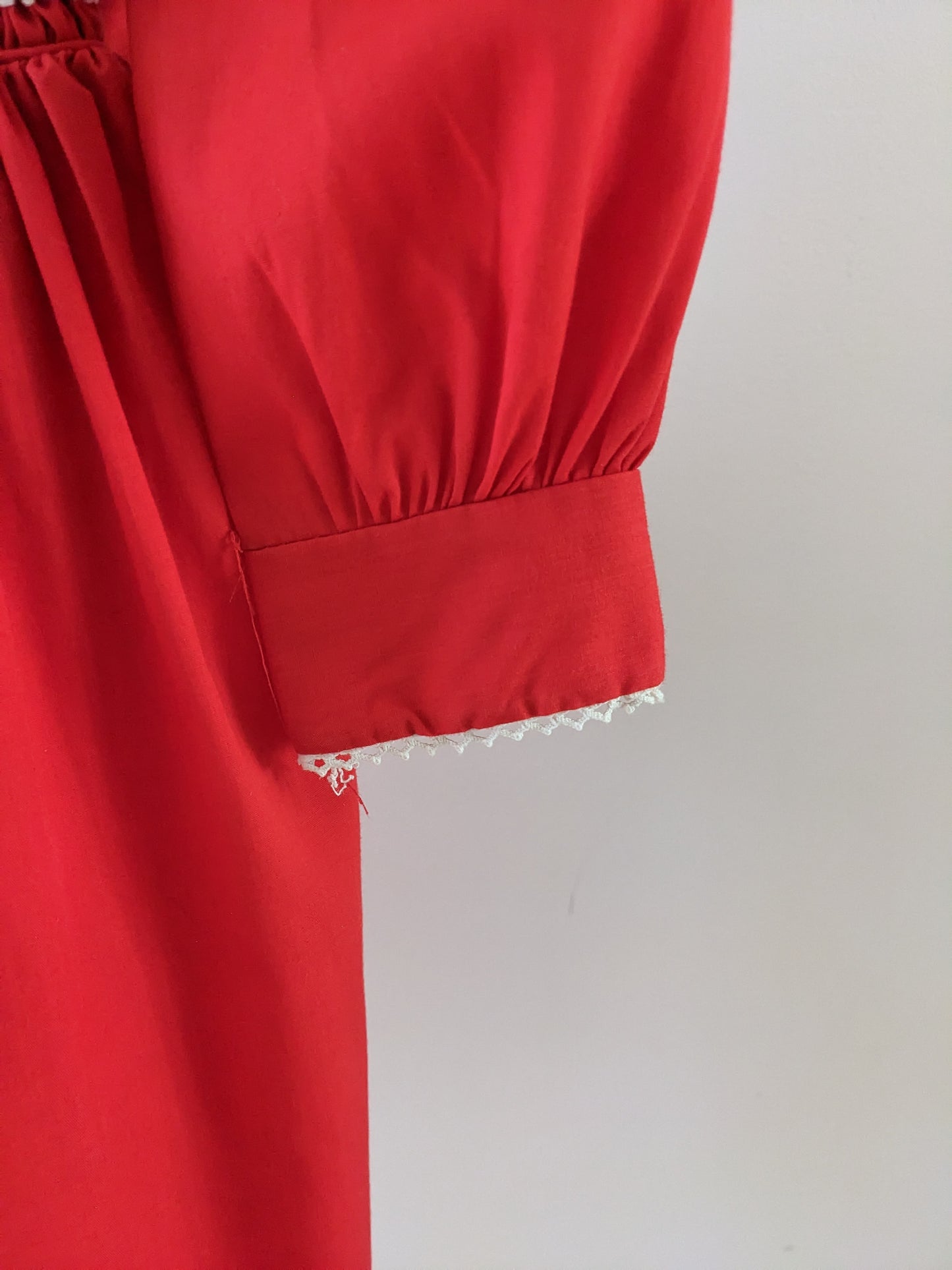 Polly Flinders Vintage Smoke Dress Red 4