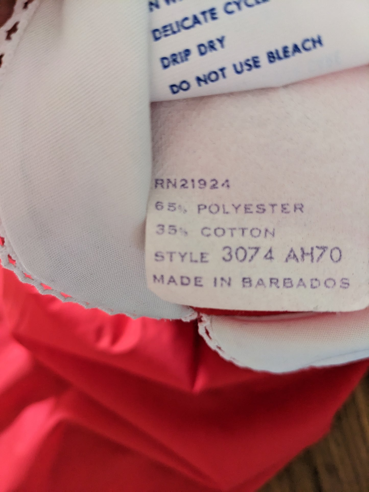 Polly Flinders Vintage Smoke Dress Red 4