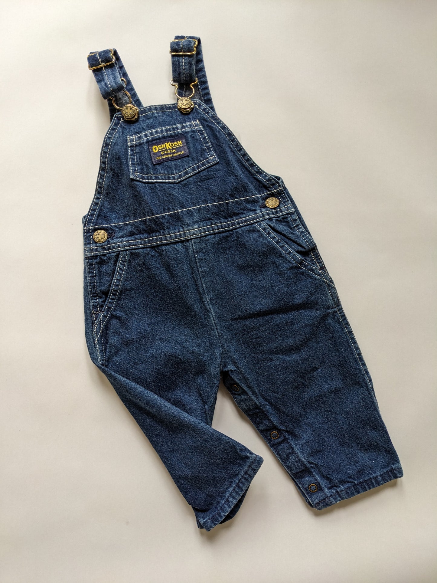 OshKosh b'Gosh denim overall dark wash USA