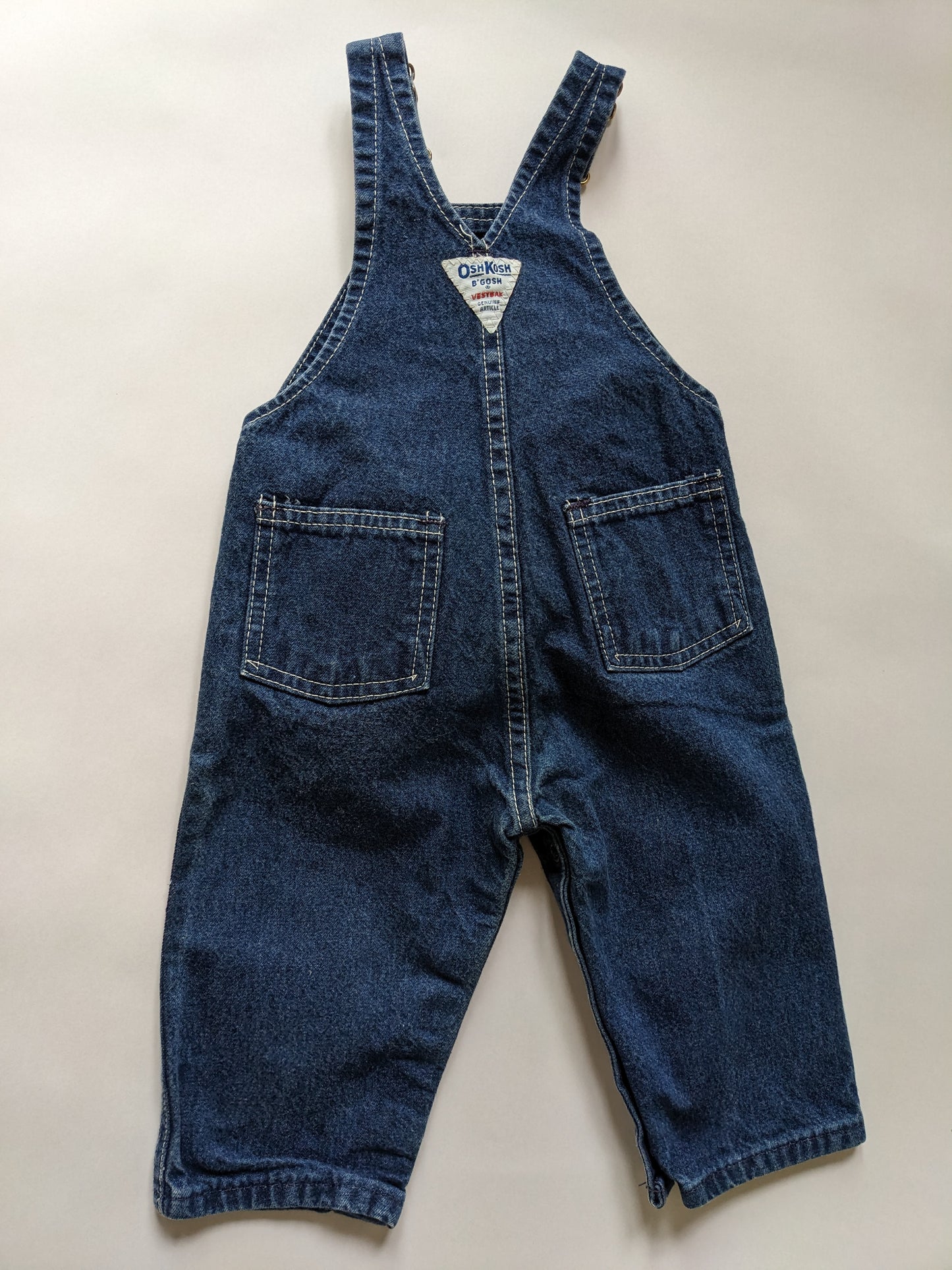 OshKosh b'Gosh denim overall dark wash USA