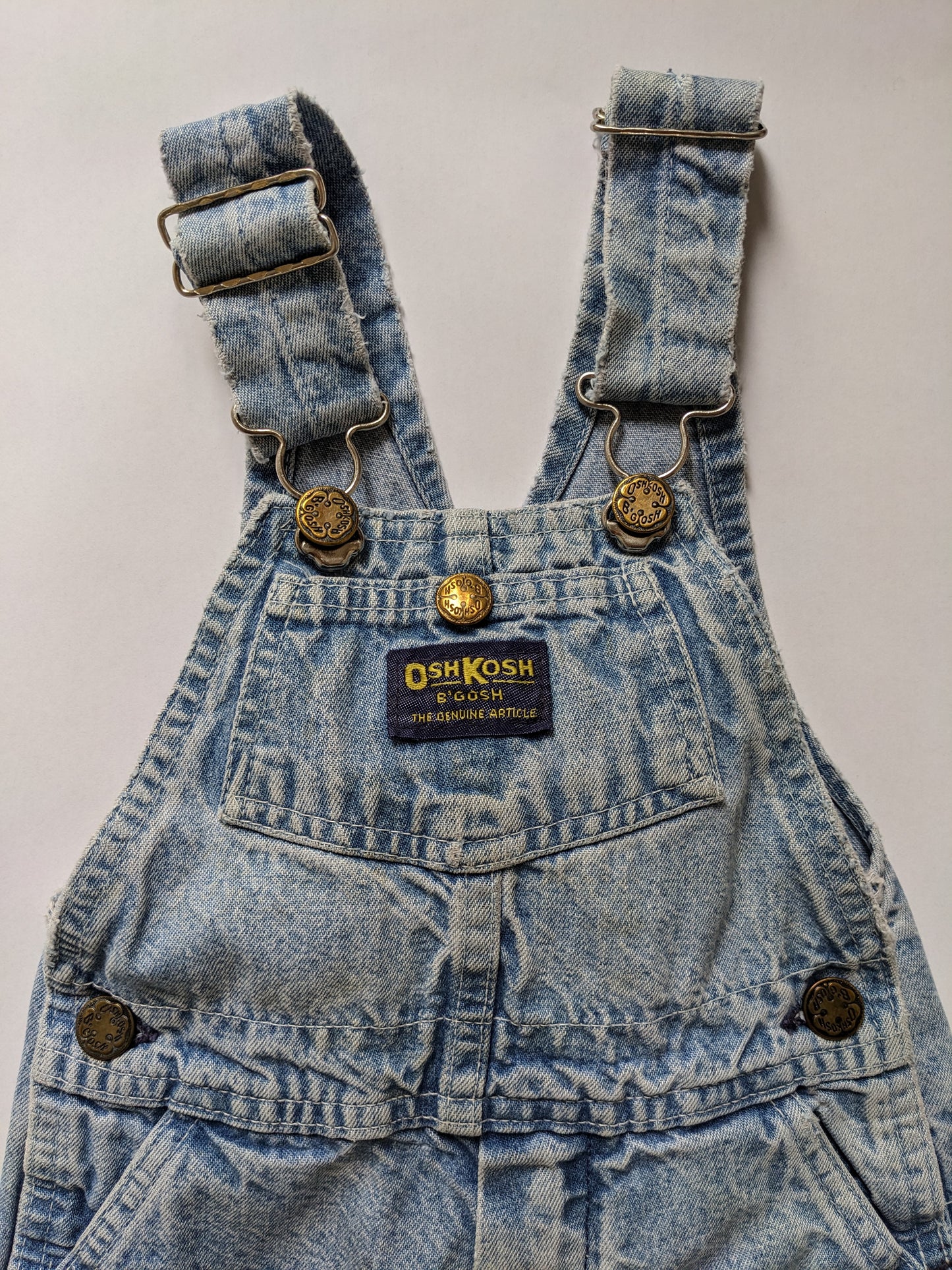 OshKosh b'Gosh denim overall light wash USA