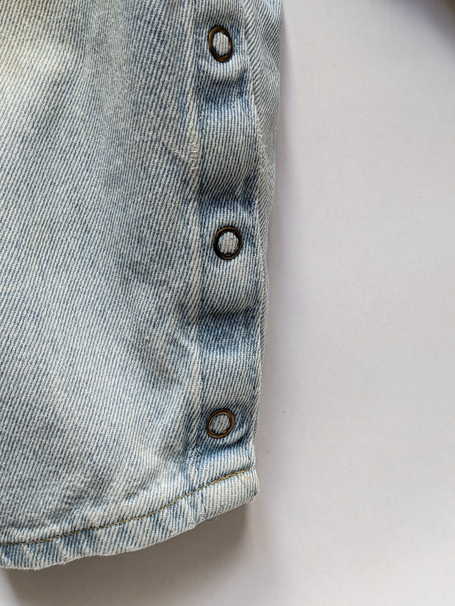 OshKosh b'Gosh denim overall light wash worker USA