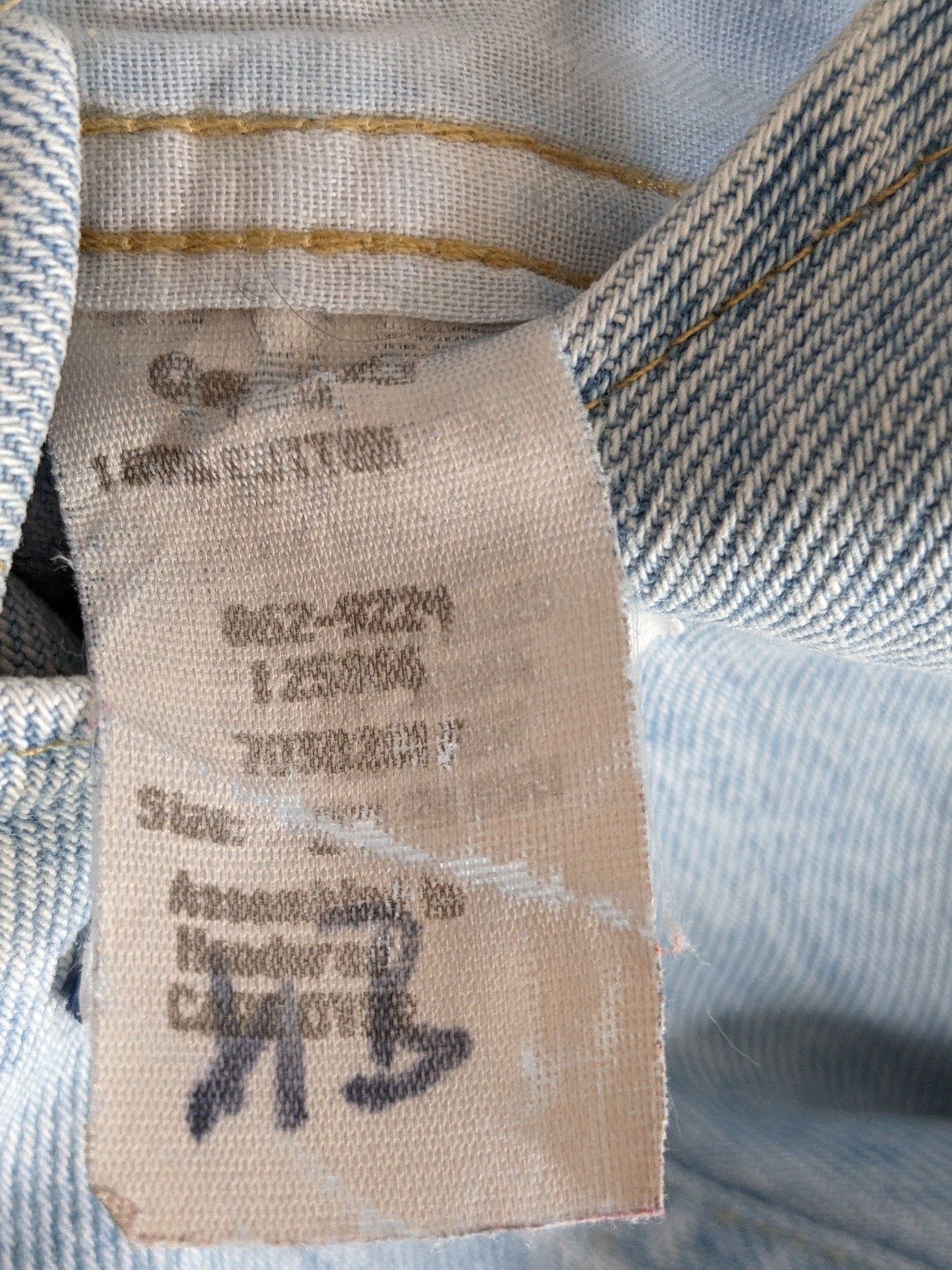 OshKosh b'Gosh denim overall light wash worker USA